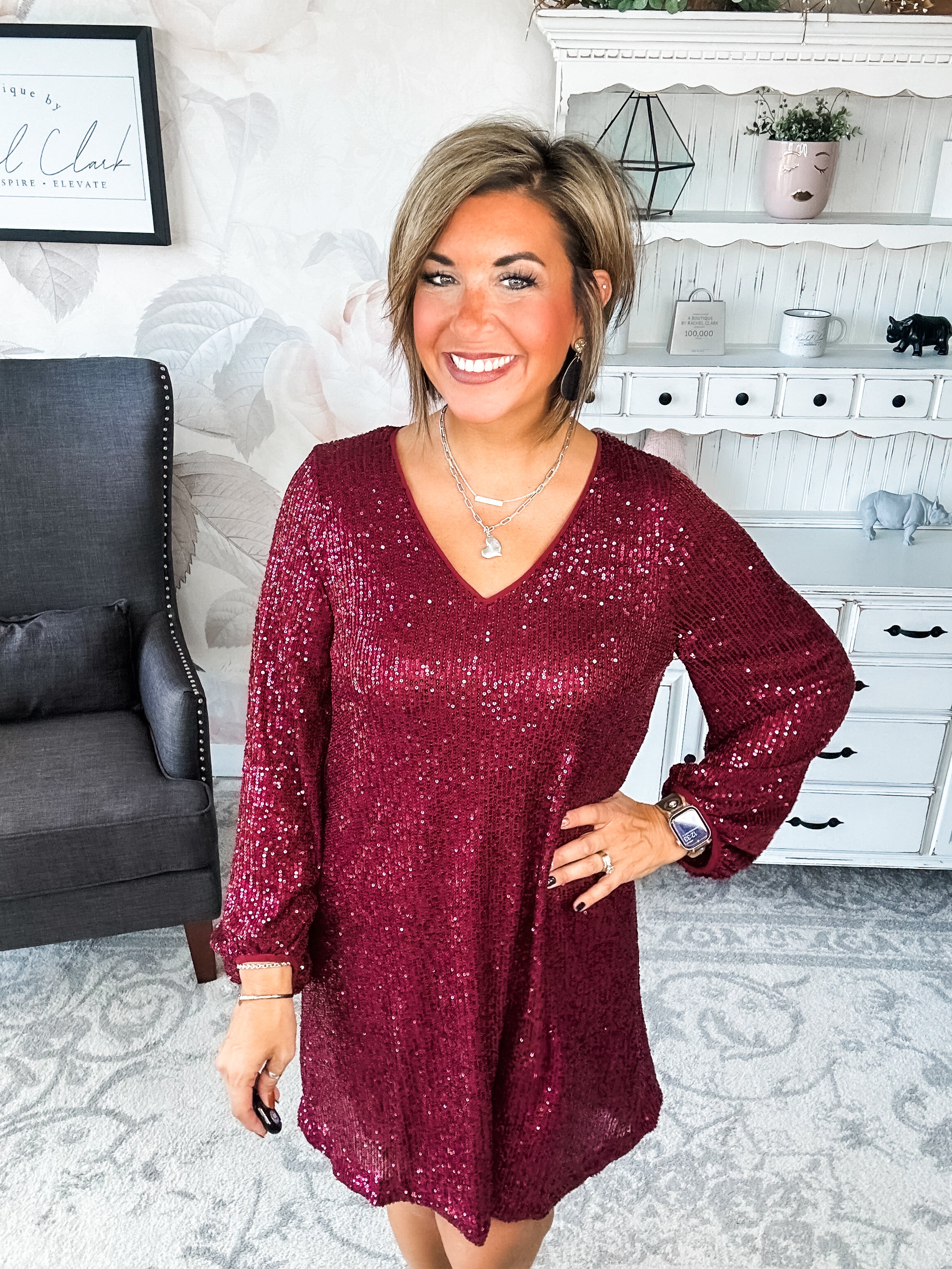 Set Me Free Sequin Dress