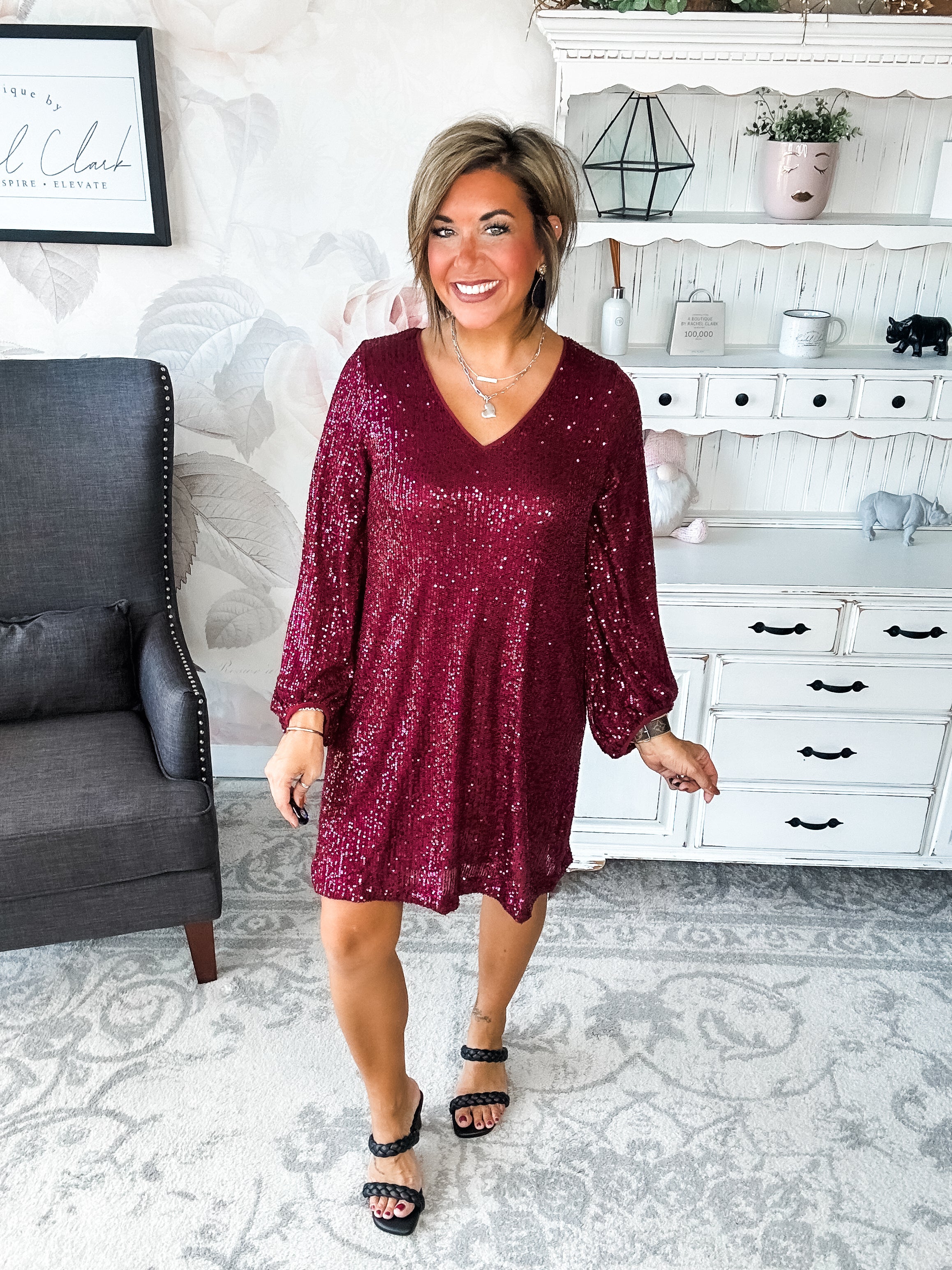 Set Me Free Sequin Dress