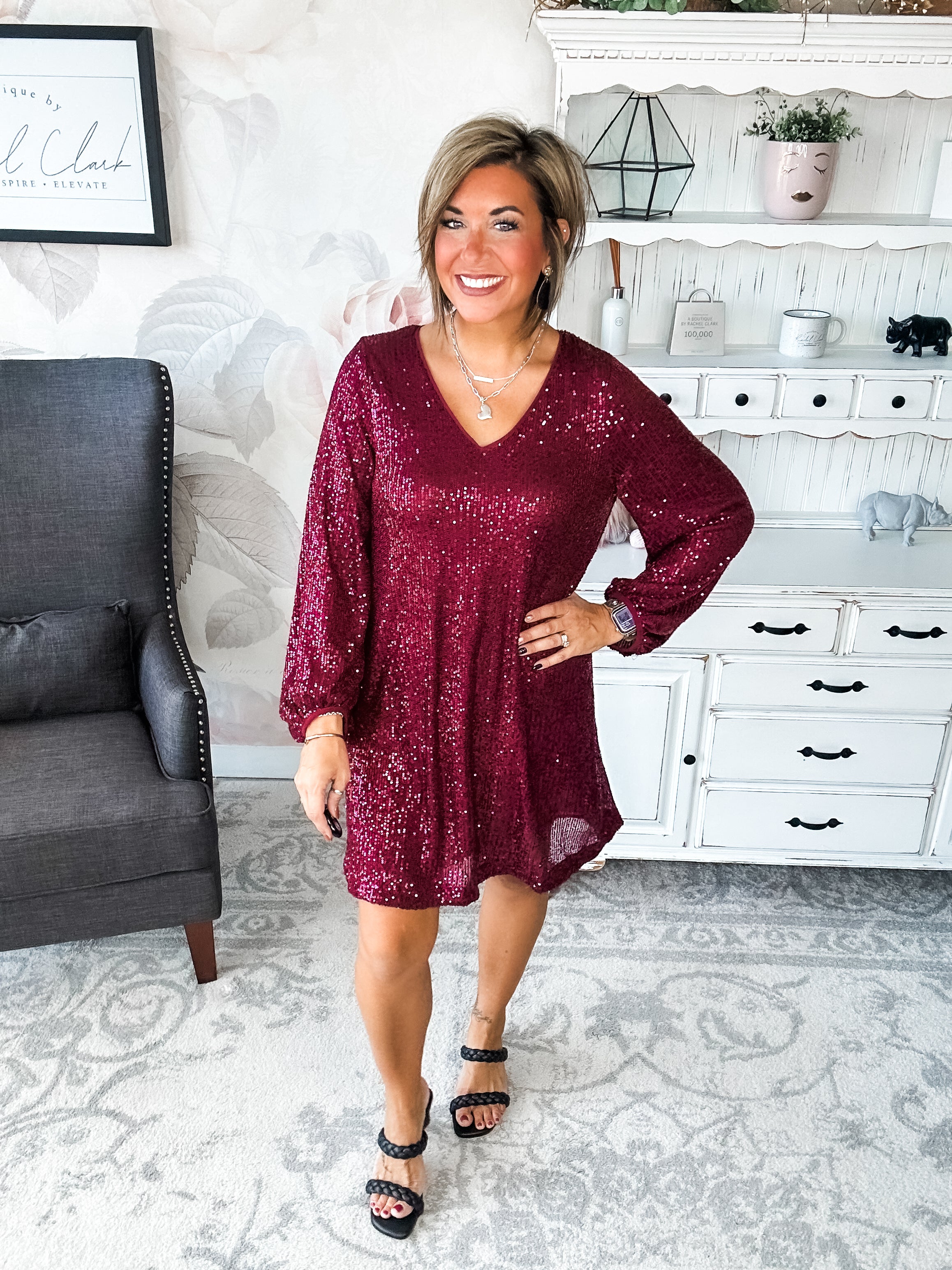 Set Me Free Sequin Dress