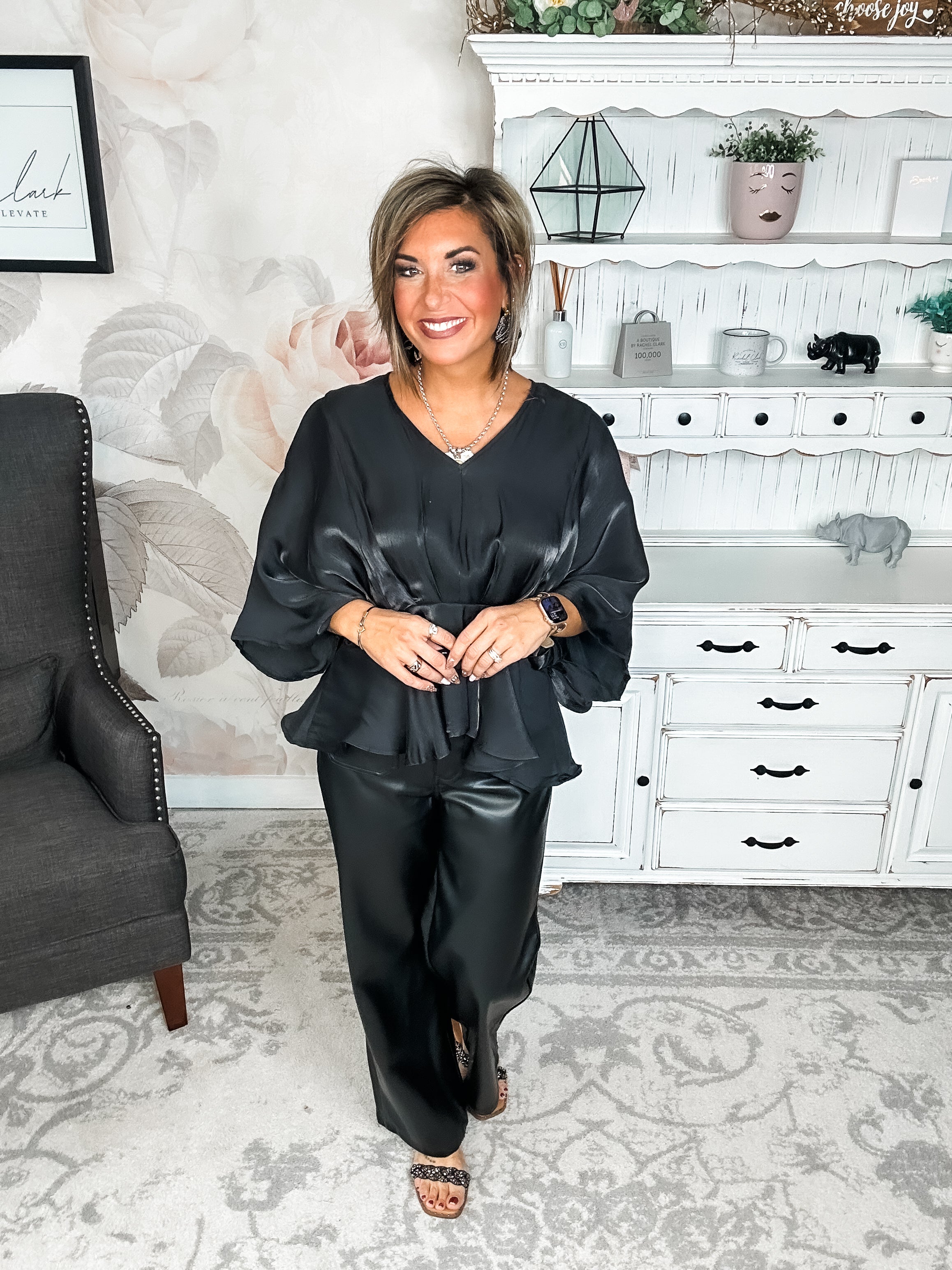 All My Trust In You Blouse - Black