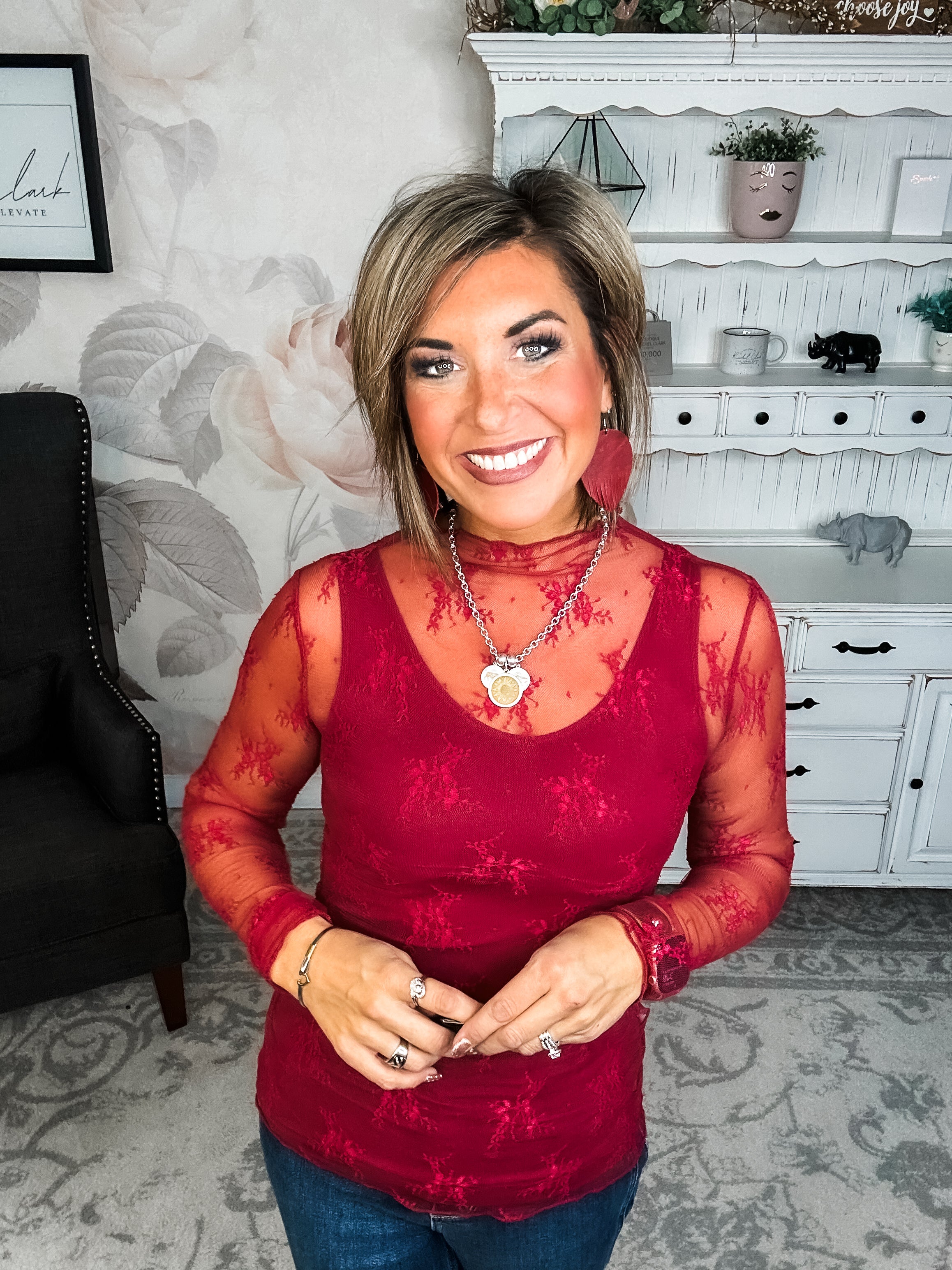 Turn Back Time Mesh Top