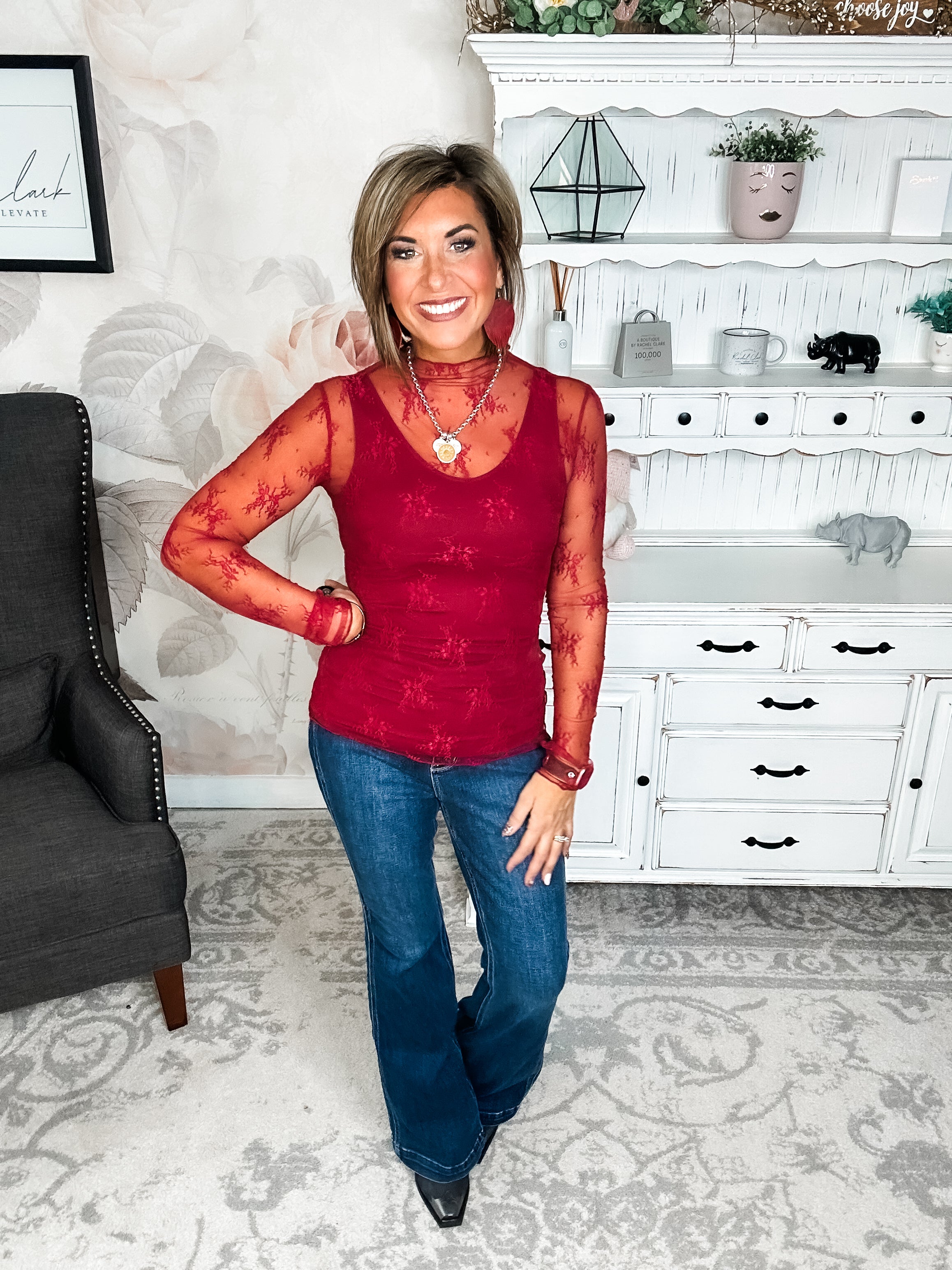 Turn Back Time Mesh Top