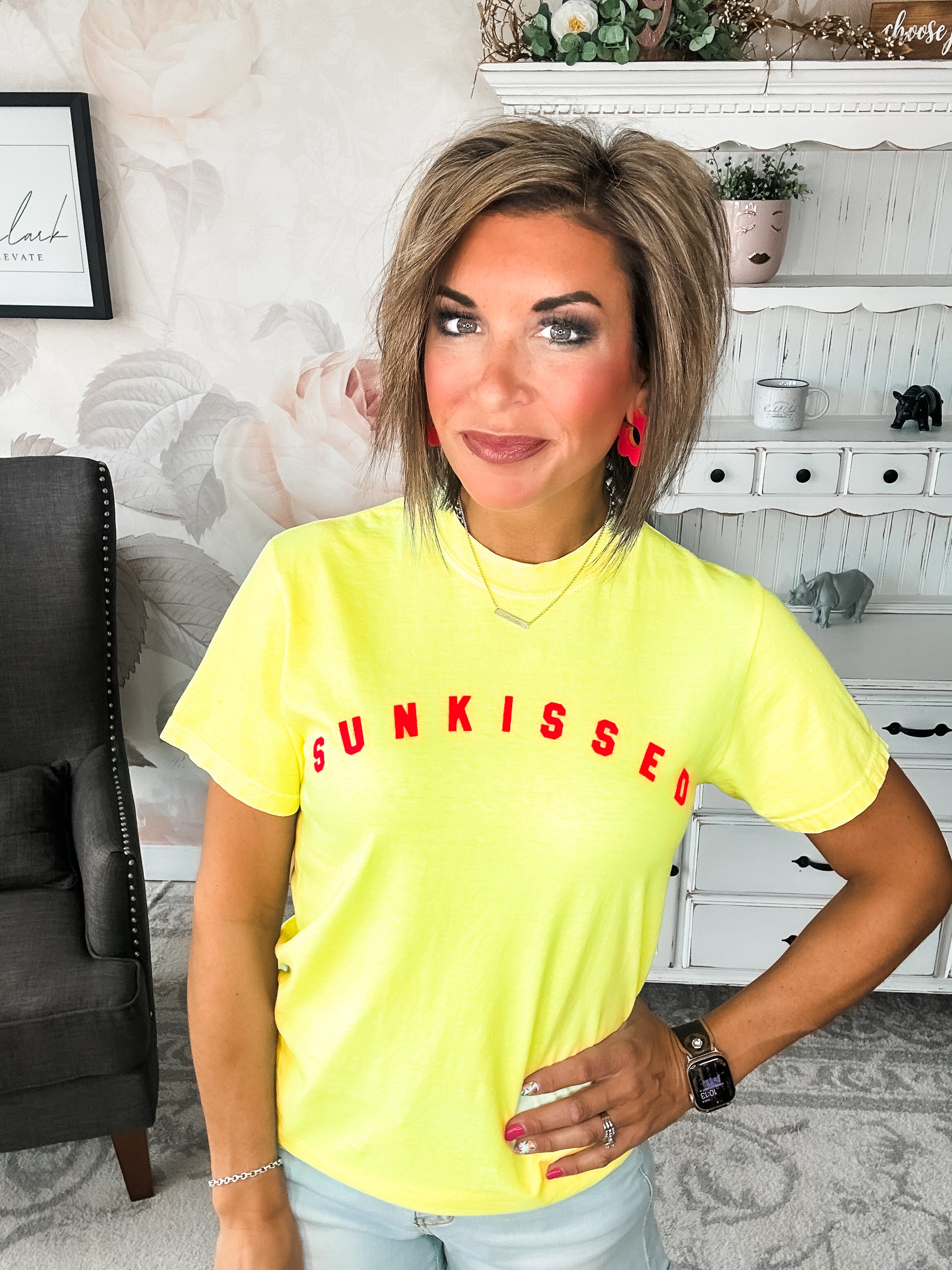 Sunkissed Neon Lemon Graphic Tee