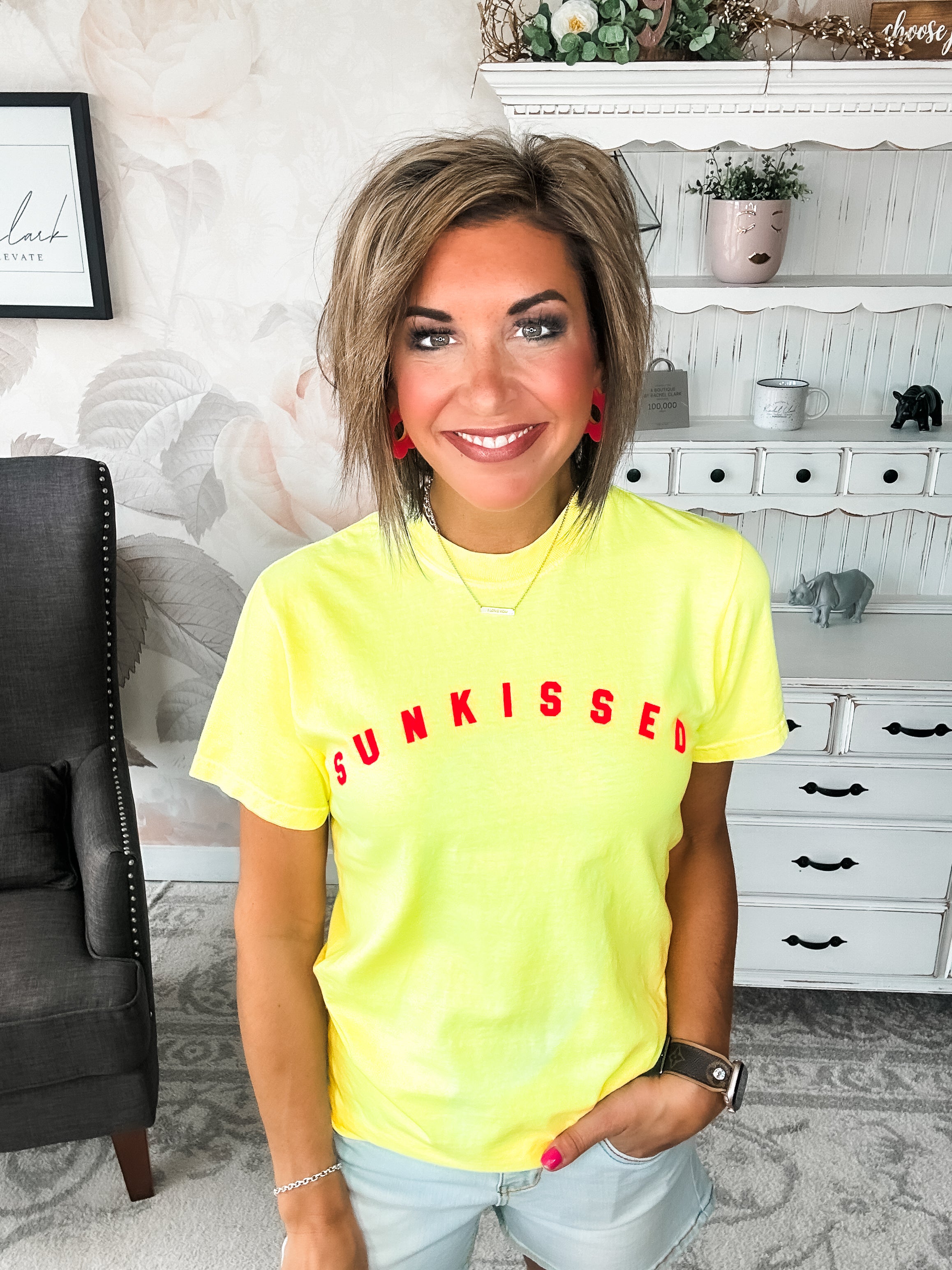 Sunkissed Neon Lemon Graphic Tee