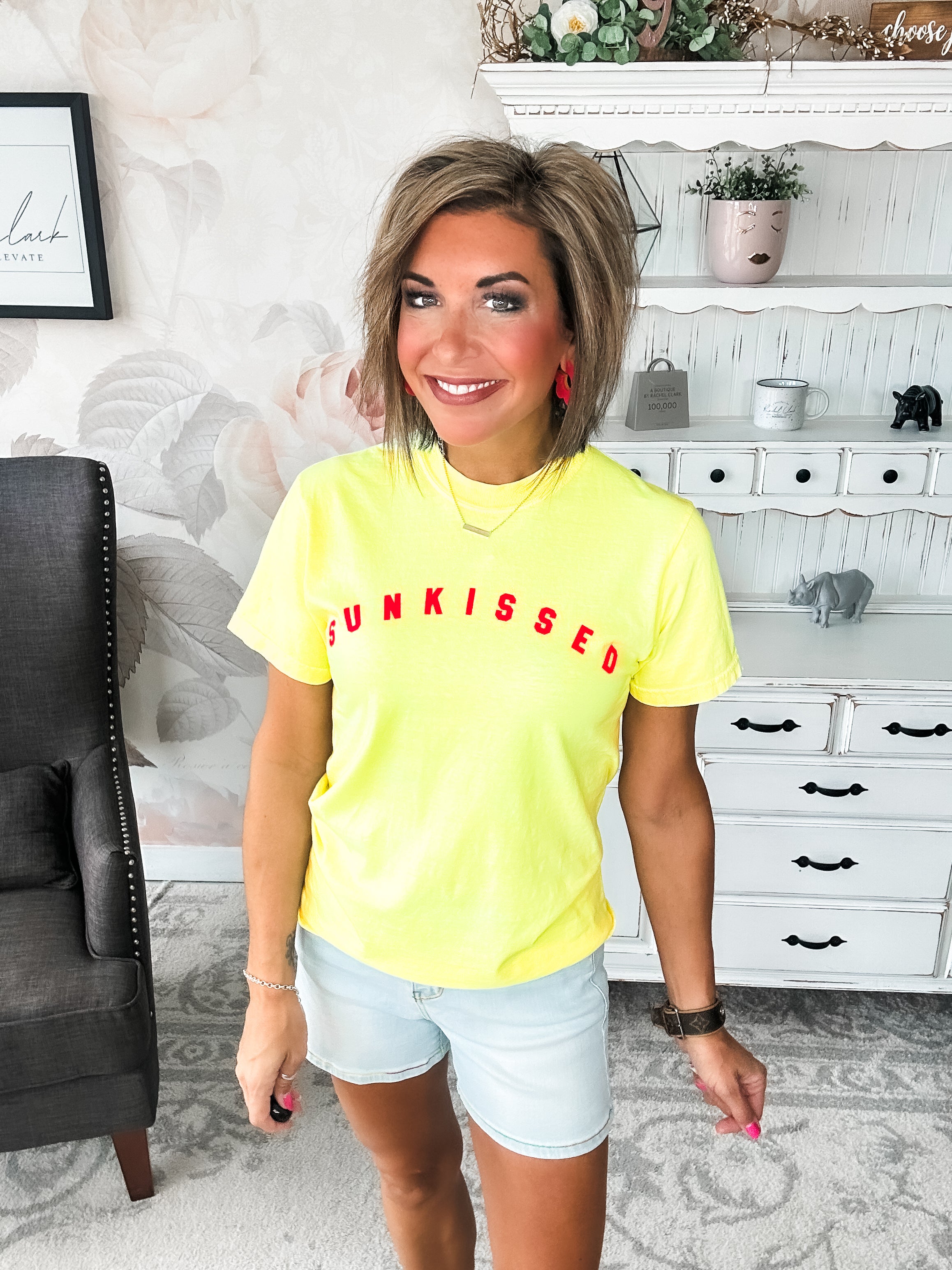 Sunkissed Neon Lemon Graphic Tee