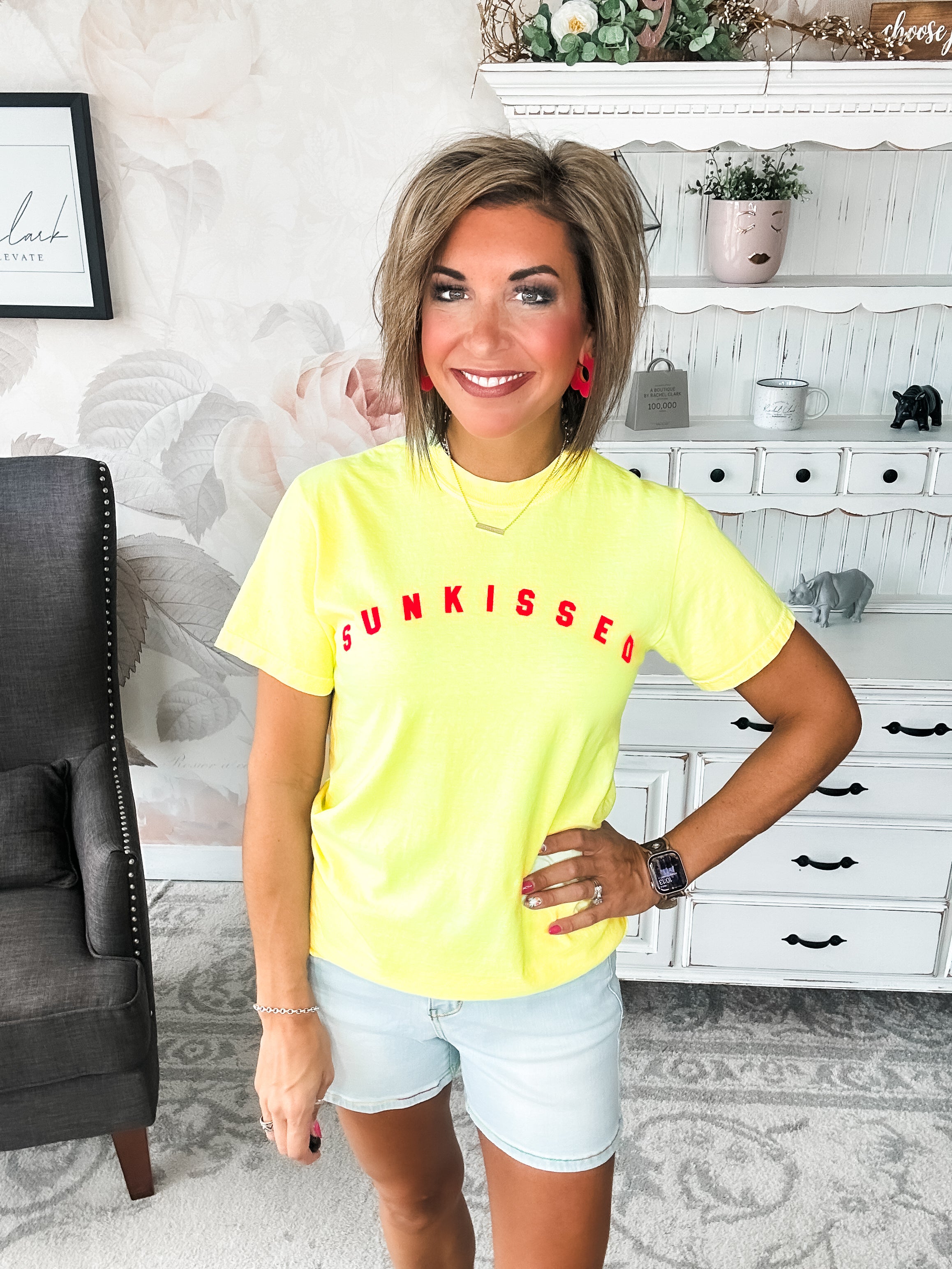 Sunkissed Neon Lemon Graphic Tee