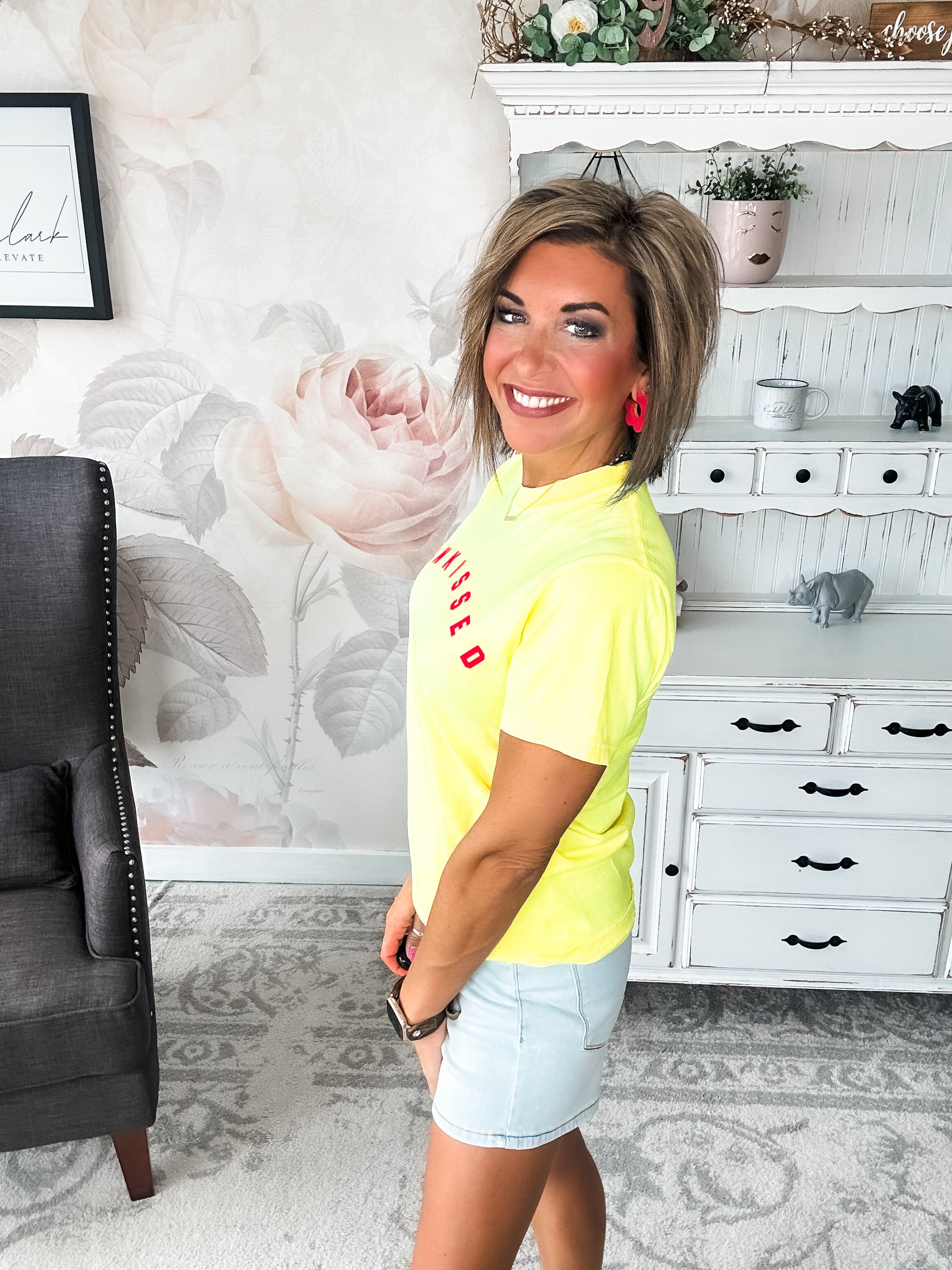 Sunkissed Neon Lemon Graphic Tee