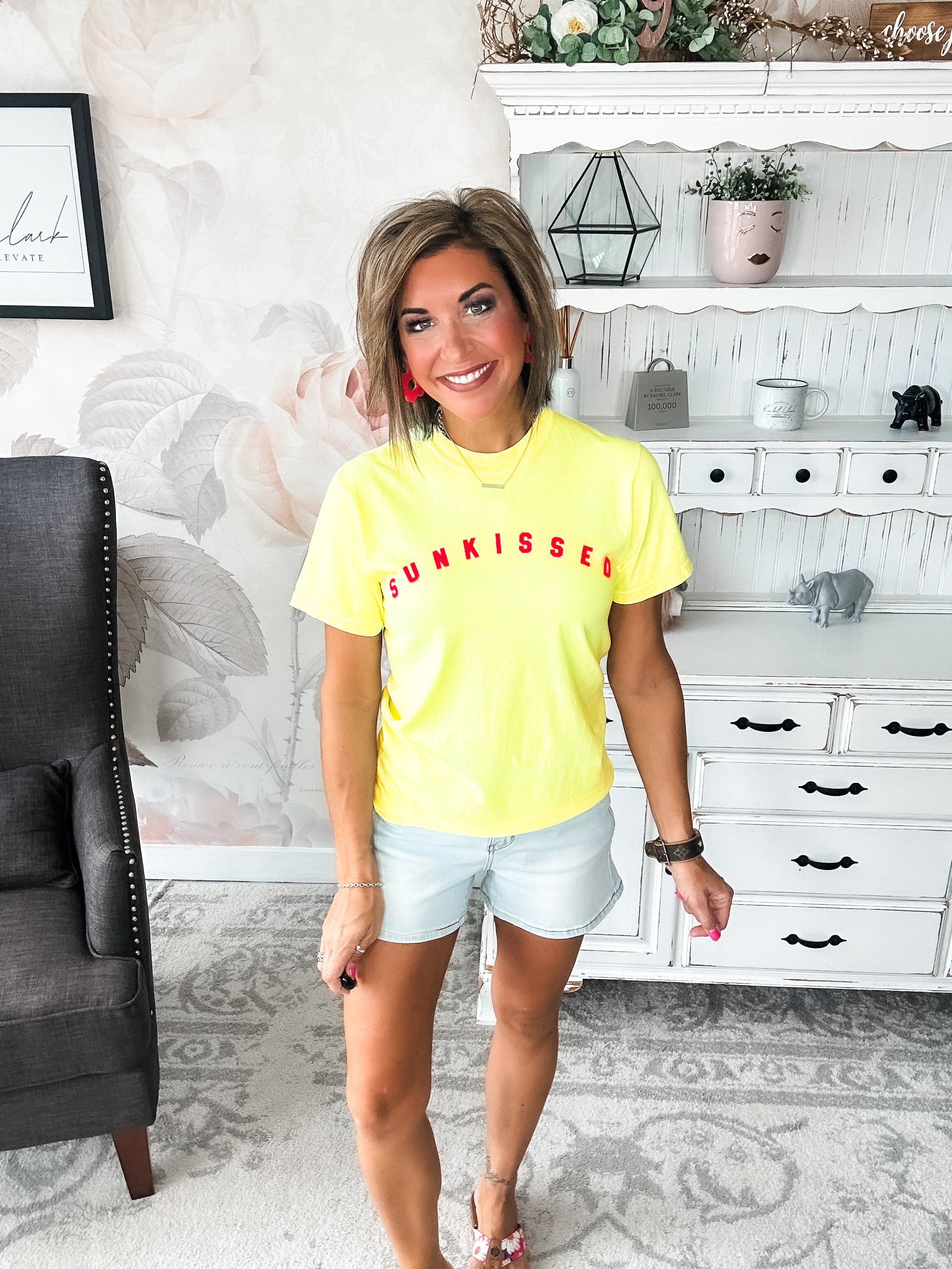 Sunkissed Neon Lemon Graphic Tee