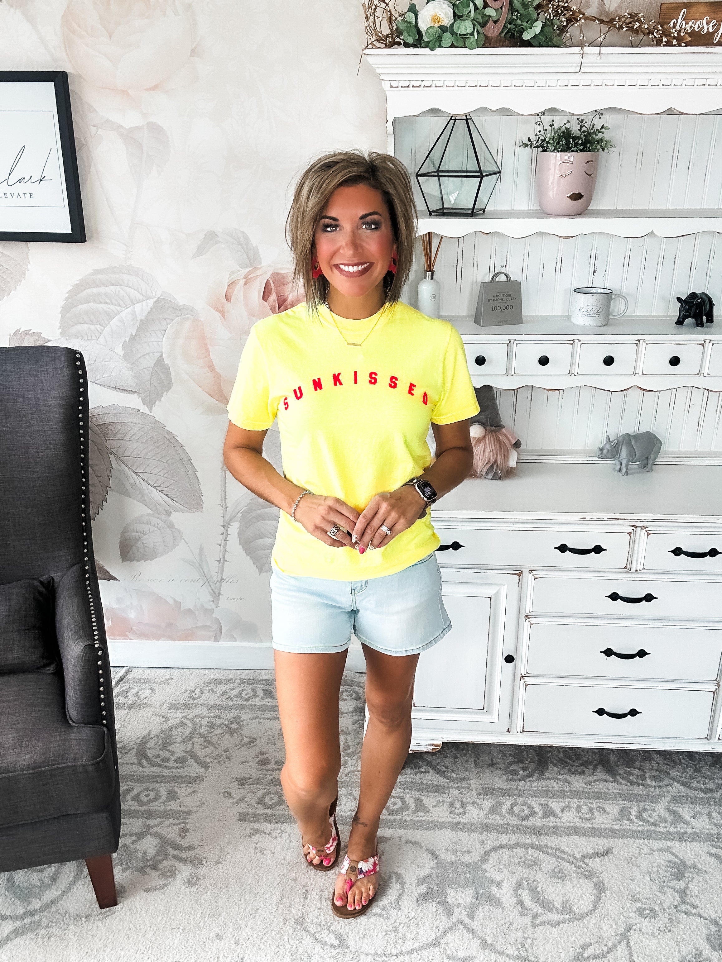 Sunkissed Neon Lemon Graphic Tee