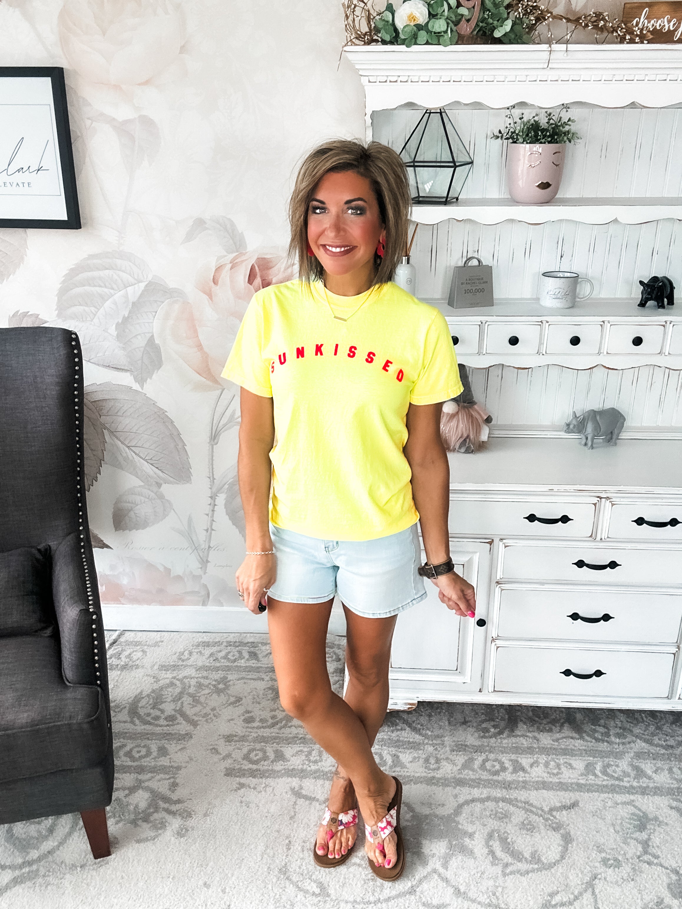 Sunkissed Neon Lemon Graphic Tee