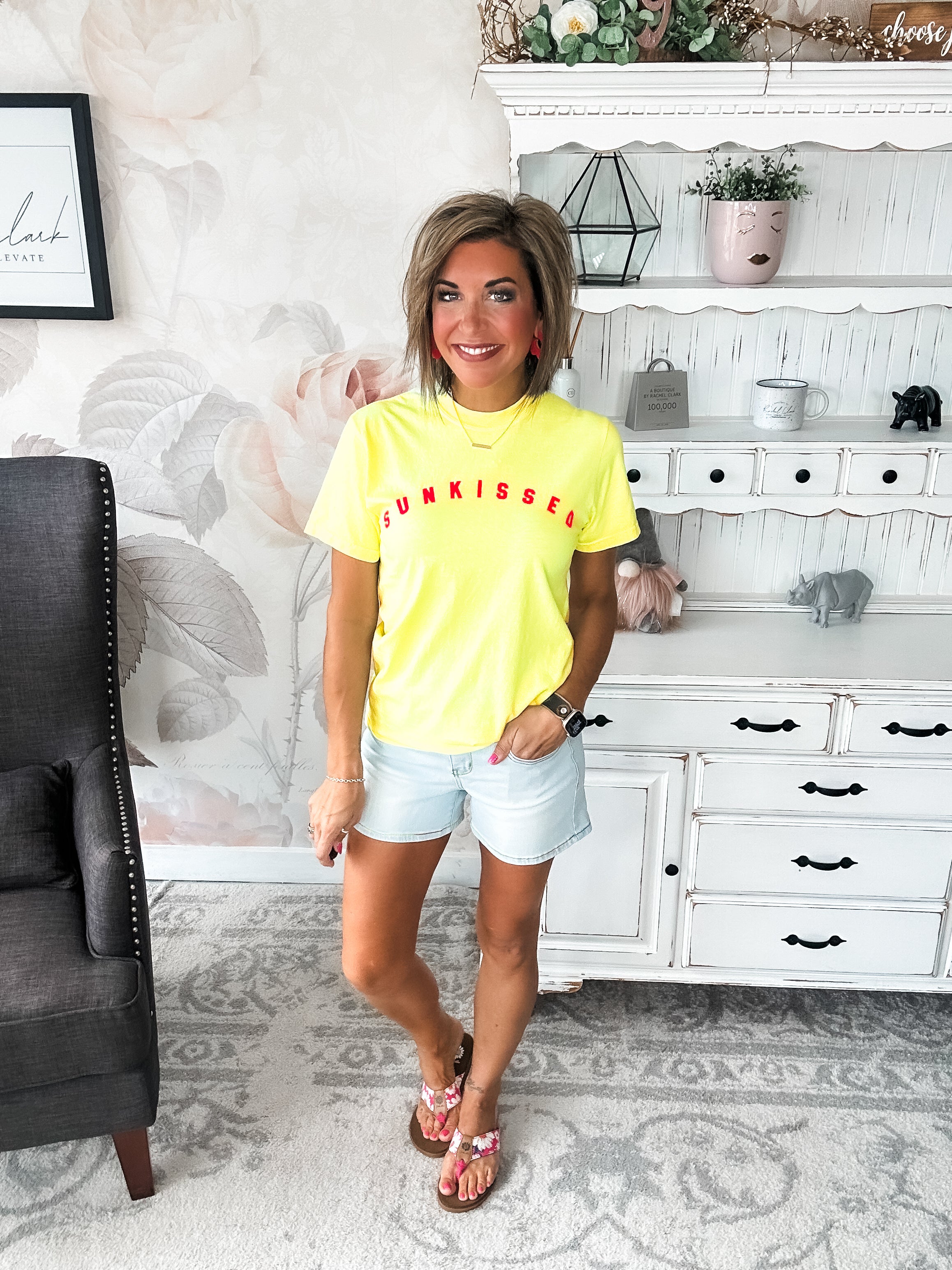 Sunkissed Neon Lemon Graphic Tee