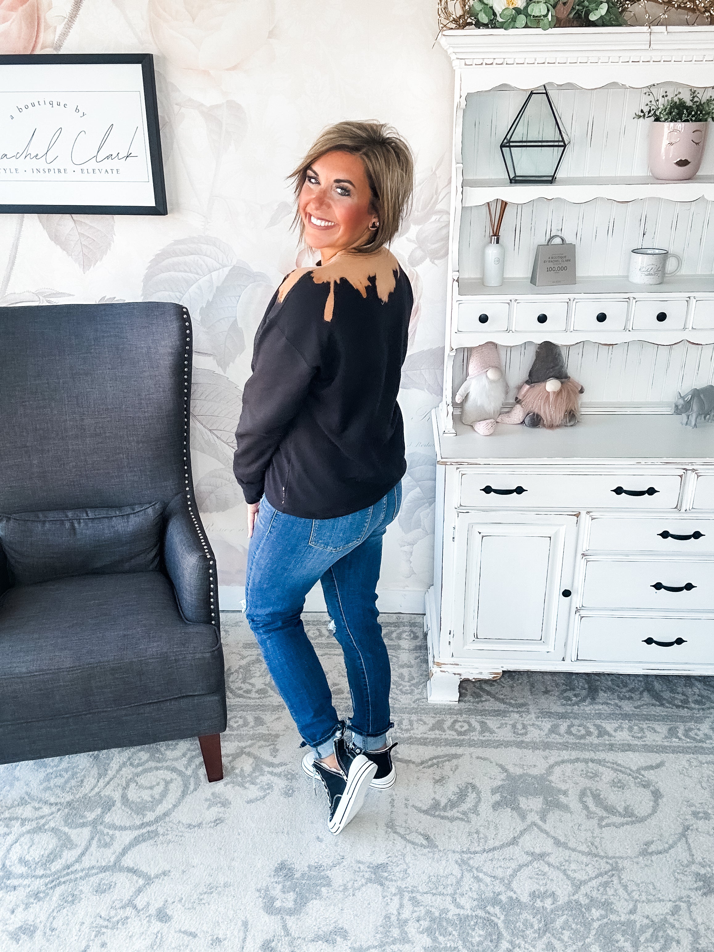 Feelin' Witchy Bleached Sweatshirt