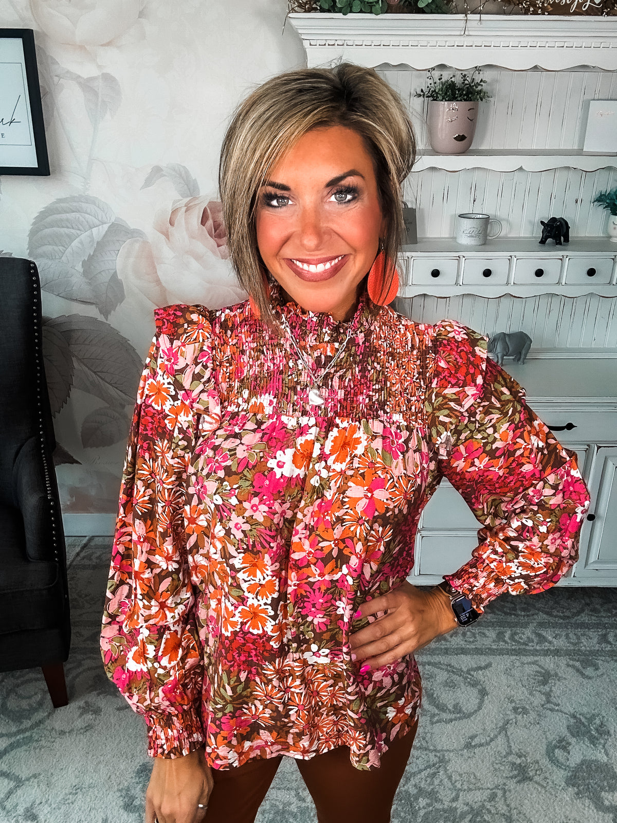 Always Be Mine Floral Blouse
