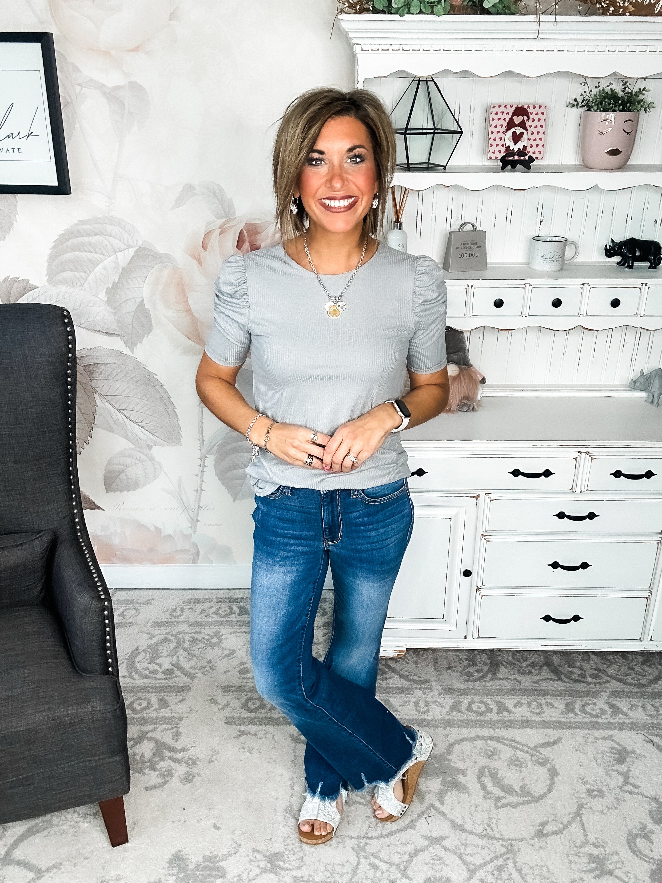 Can't Live Without You Top - Grey