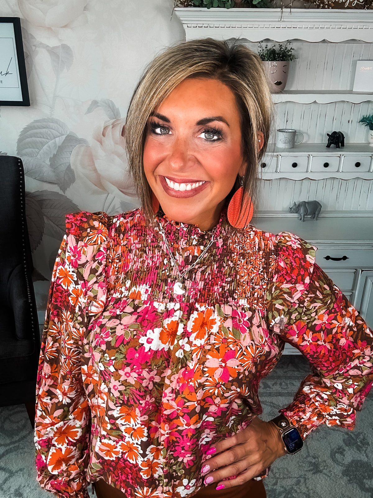 Always Be Mine Floral Blouse
