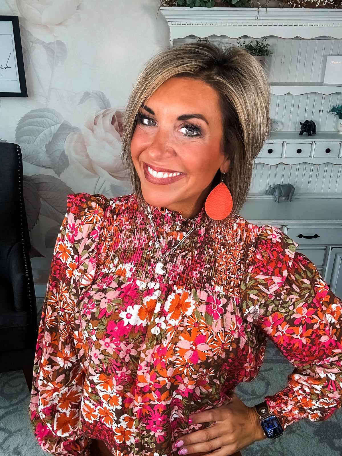 Always Be Mine Floral Blouse
