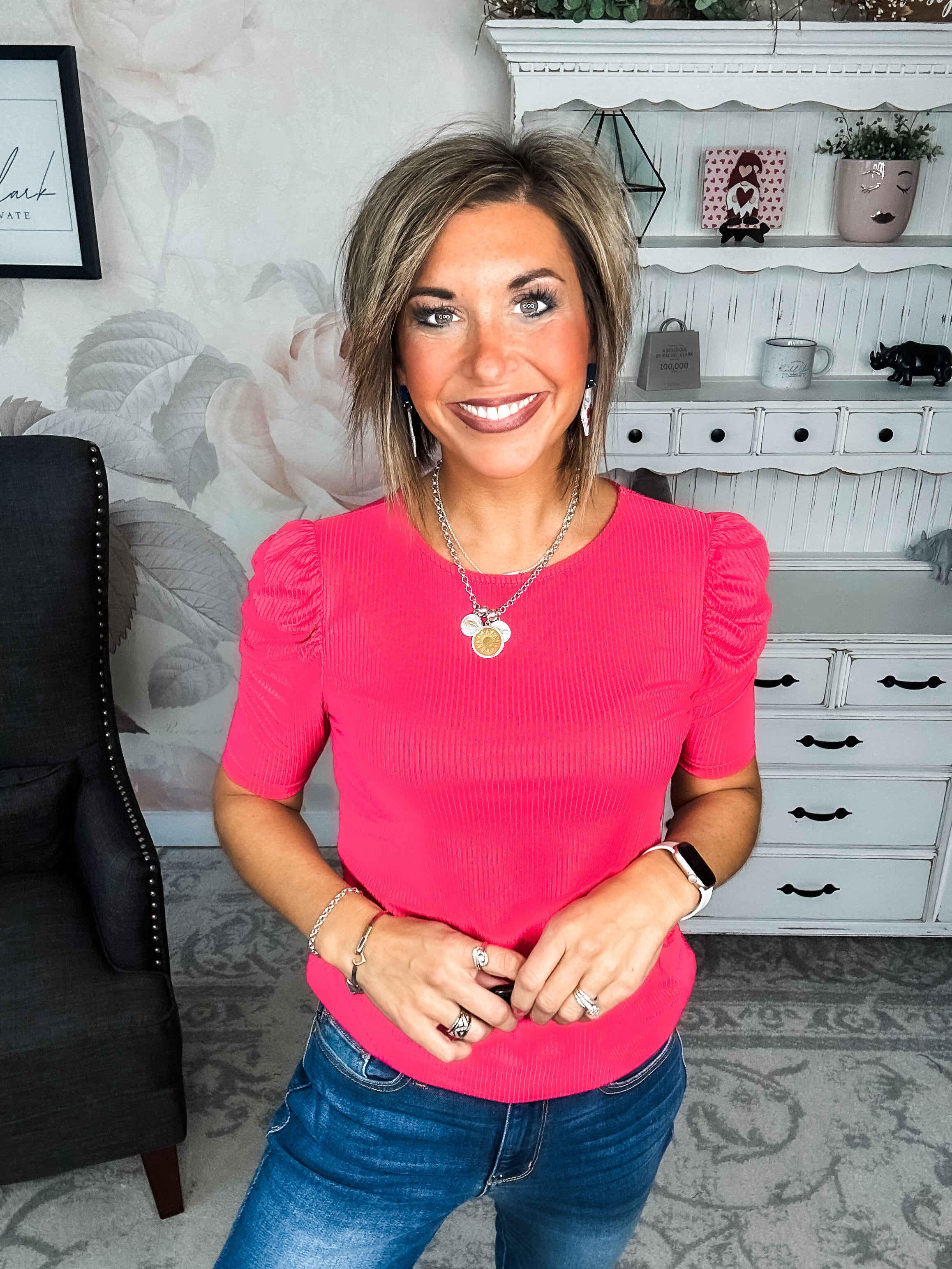 Can't Live Without You Top - Fuchsia