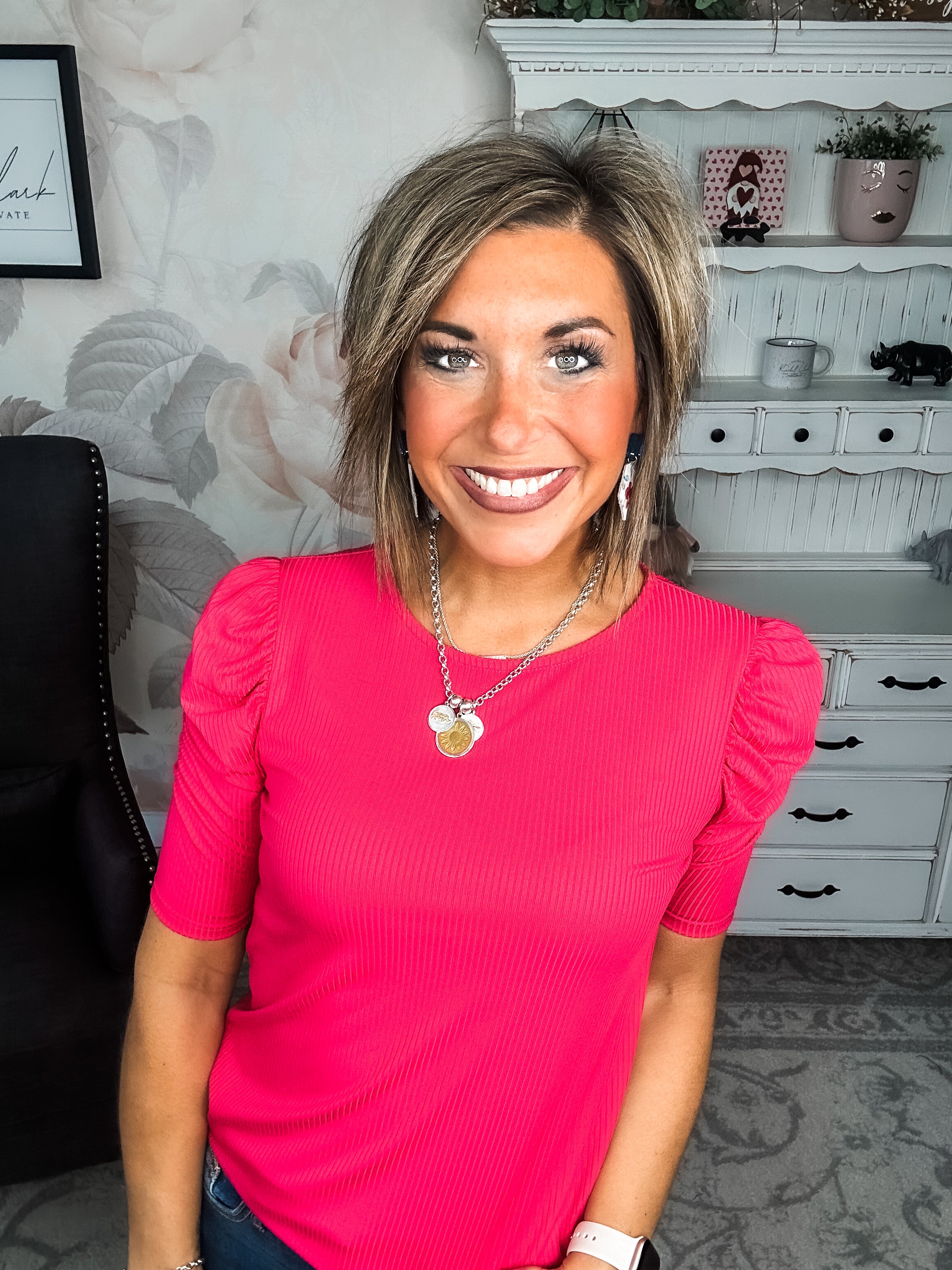 Can't Live Without You Top - Fuchsia