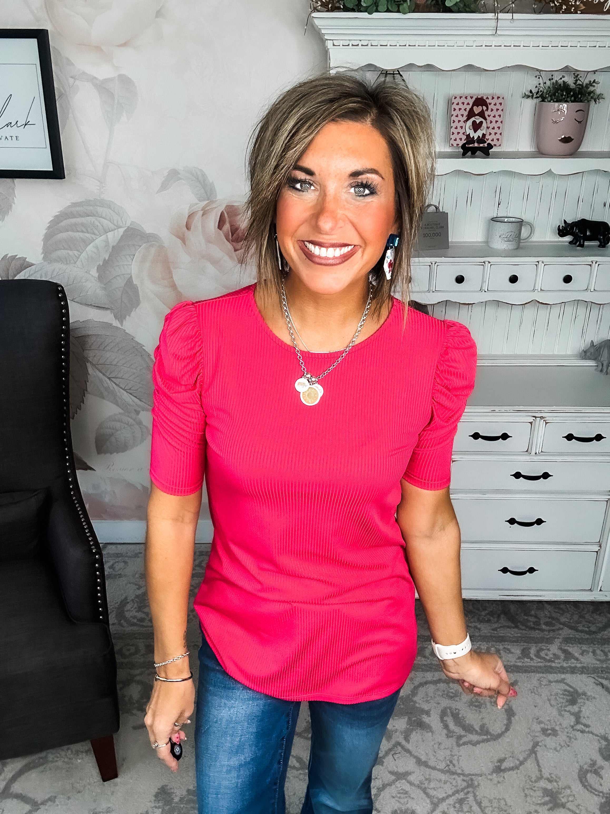 Can't Live Without You Top - Fuchsia