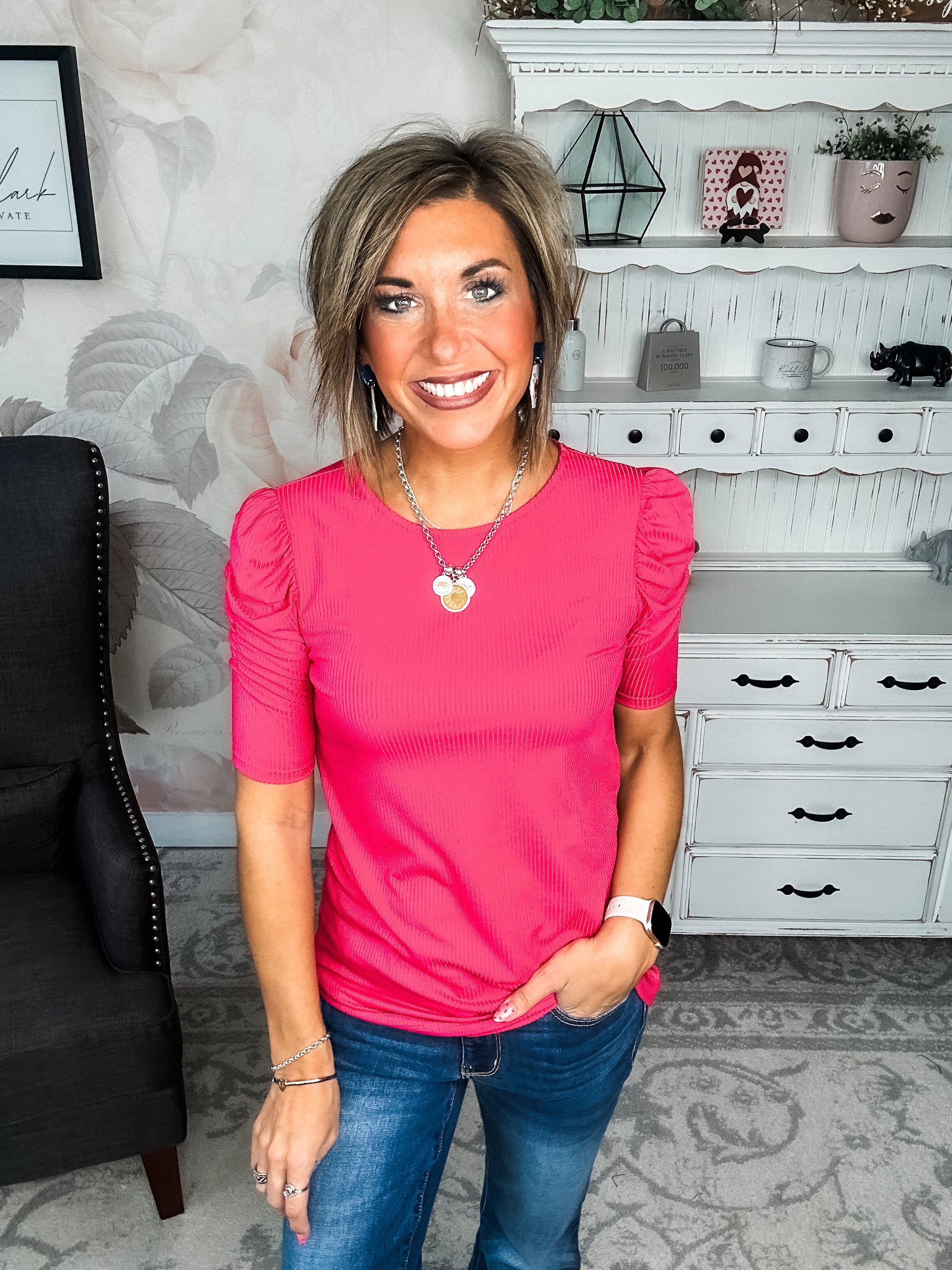 Can't Live Without You Top - Fuchsia