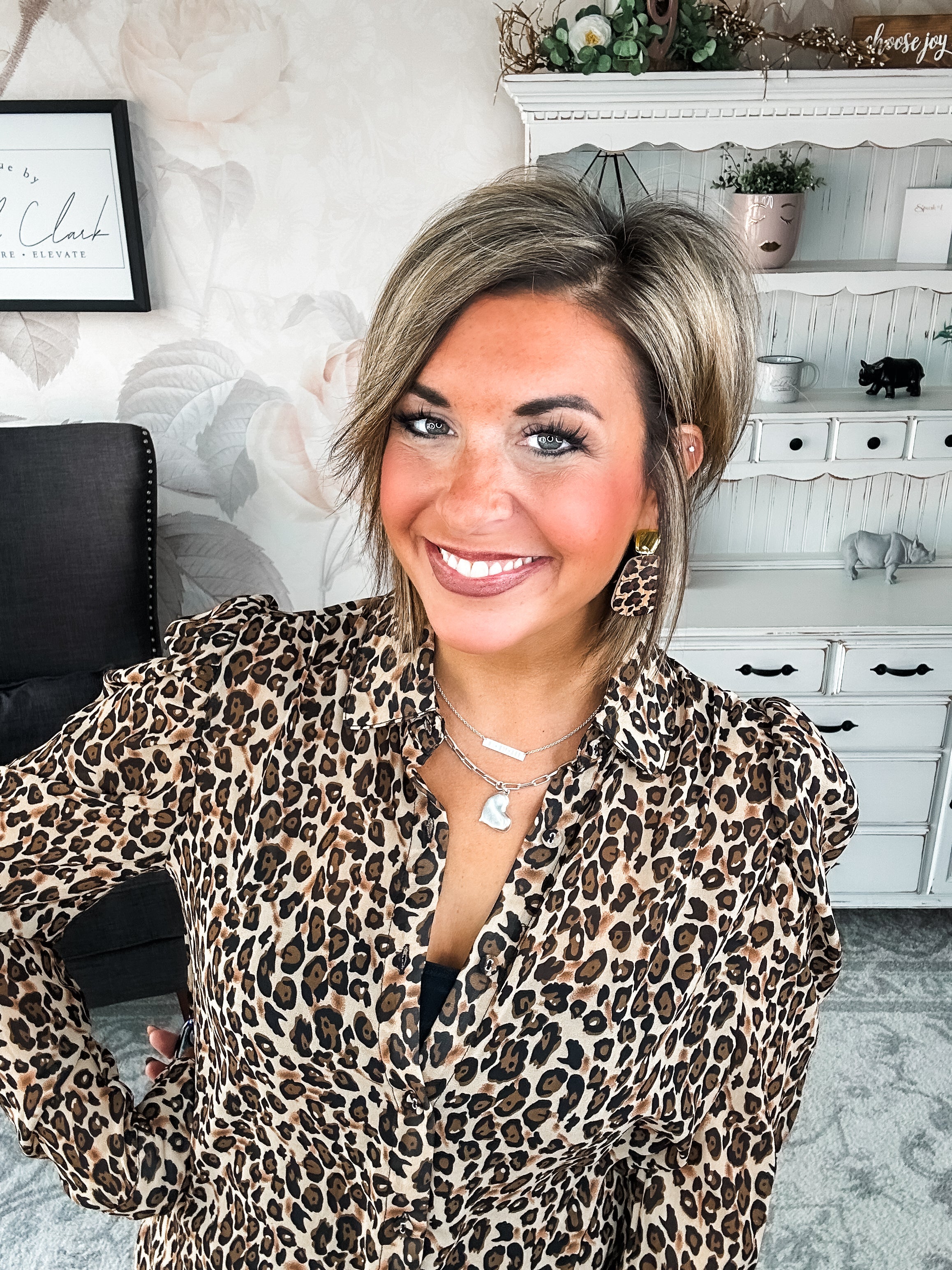 Watch Over You Leopard Blouse