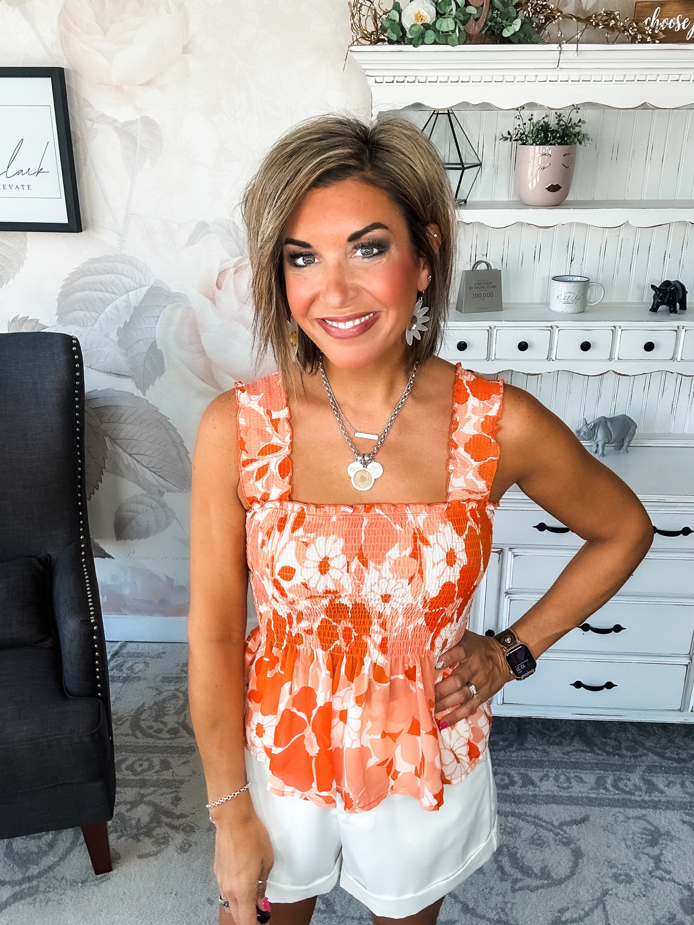 Walking On The Sun Peplum Top
