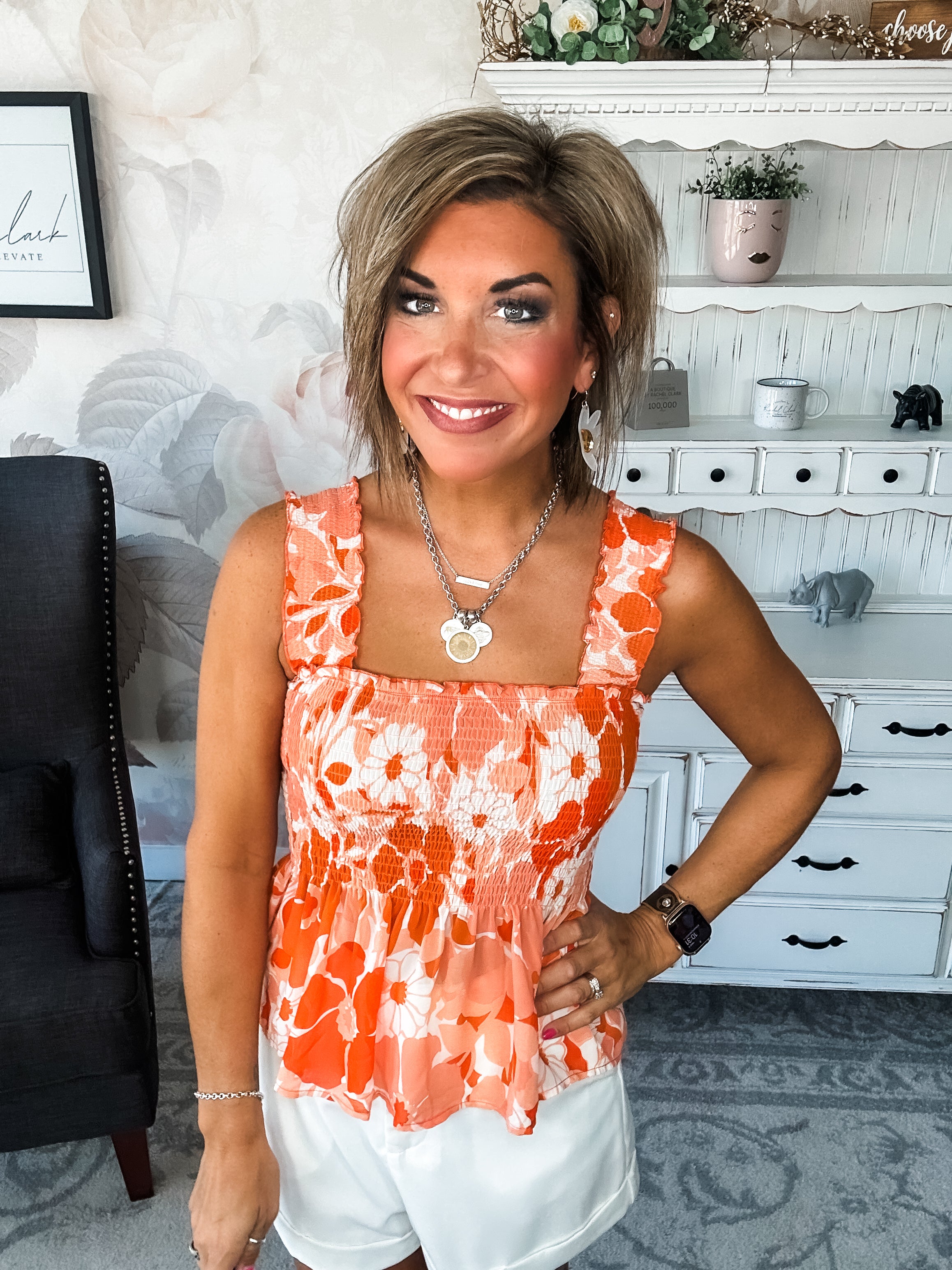 Walking On The Sun Peplum Top