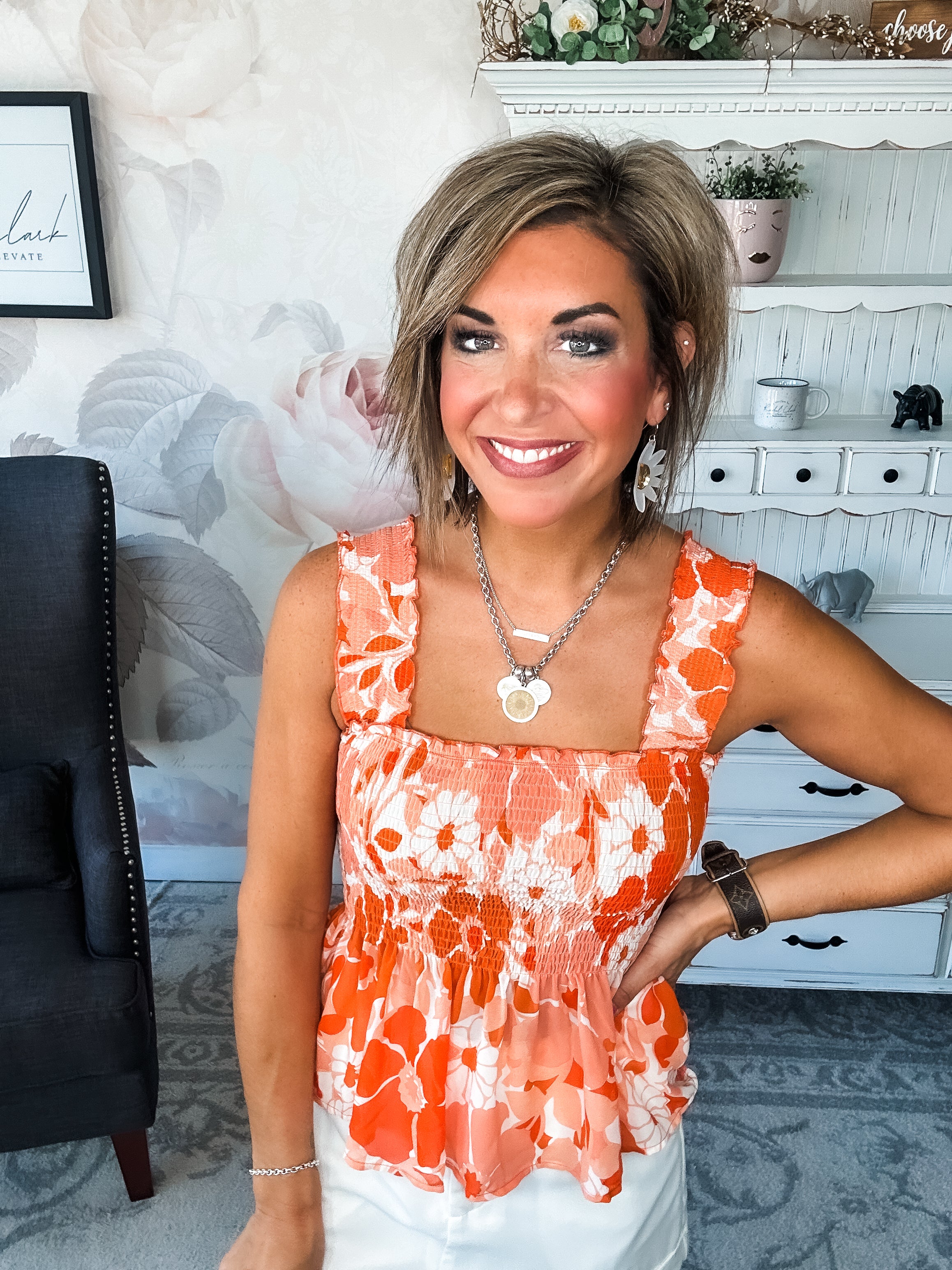 Walking On The Sun Peplum Top