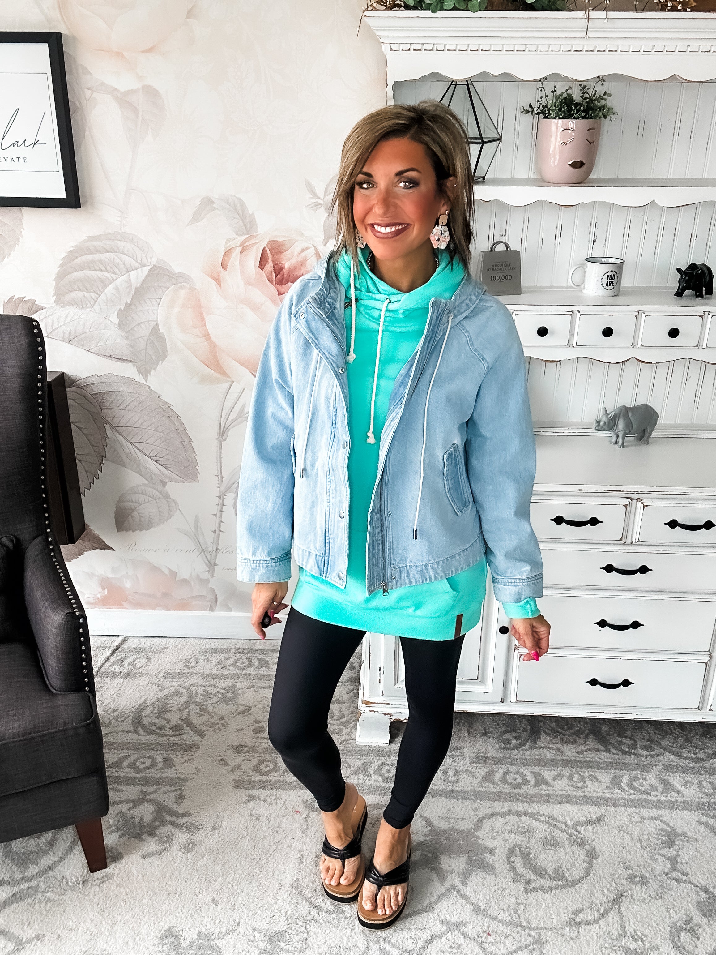 All That She Wants Hooded Jean Jacket