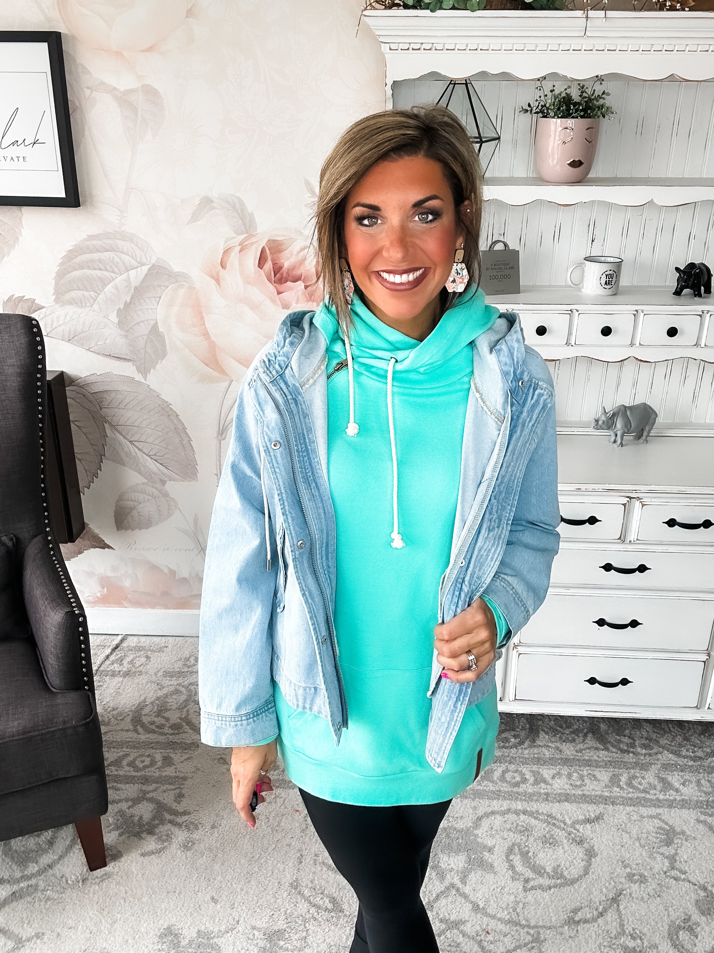 All That She Wants Hooded Jean Jacket