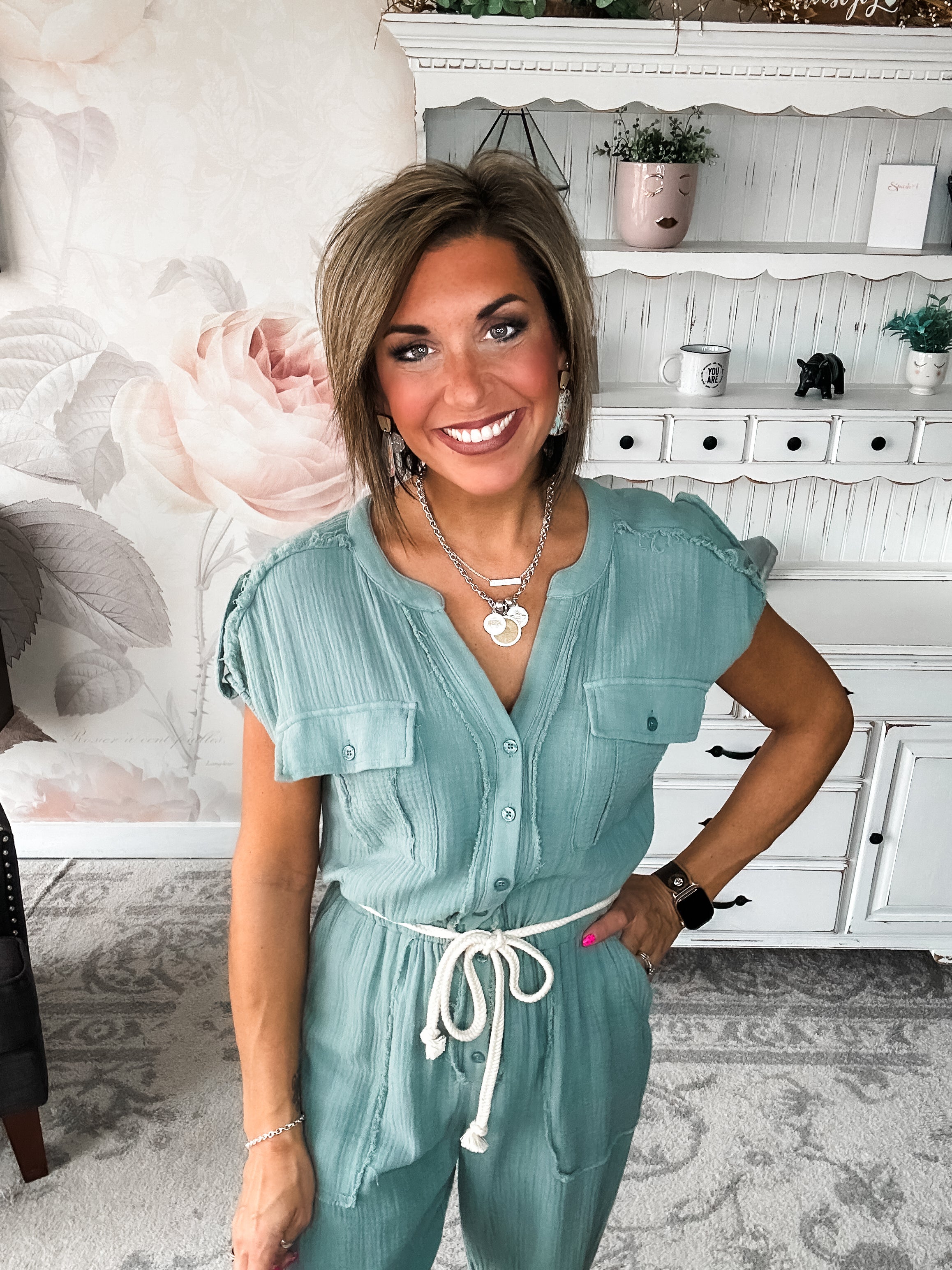 One More Time Utility Jumpsuit