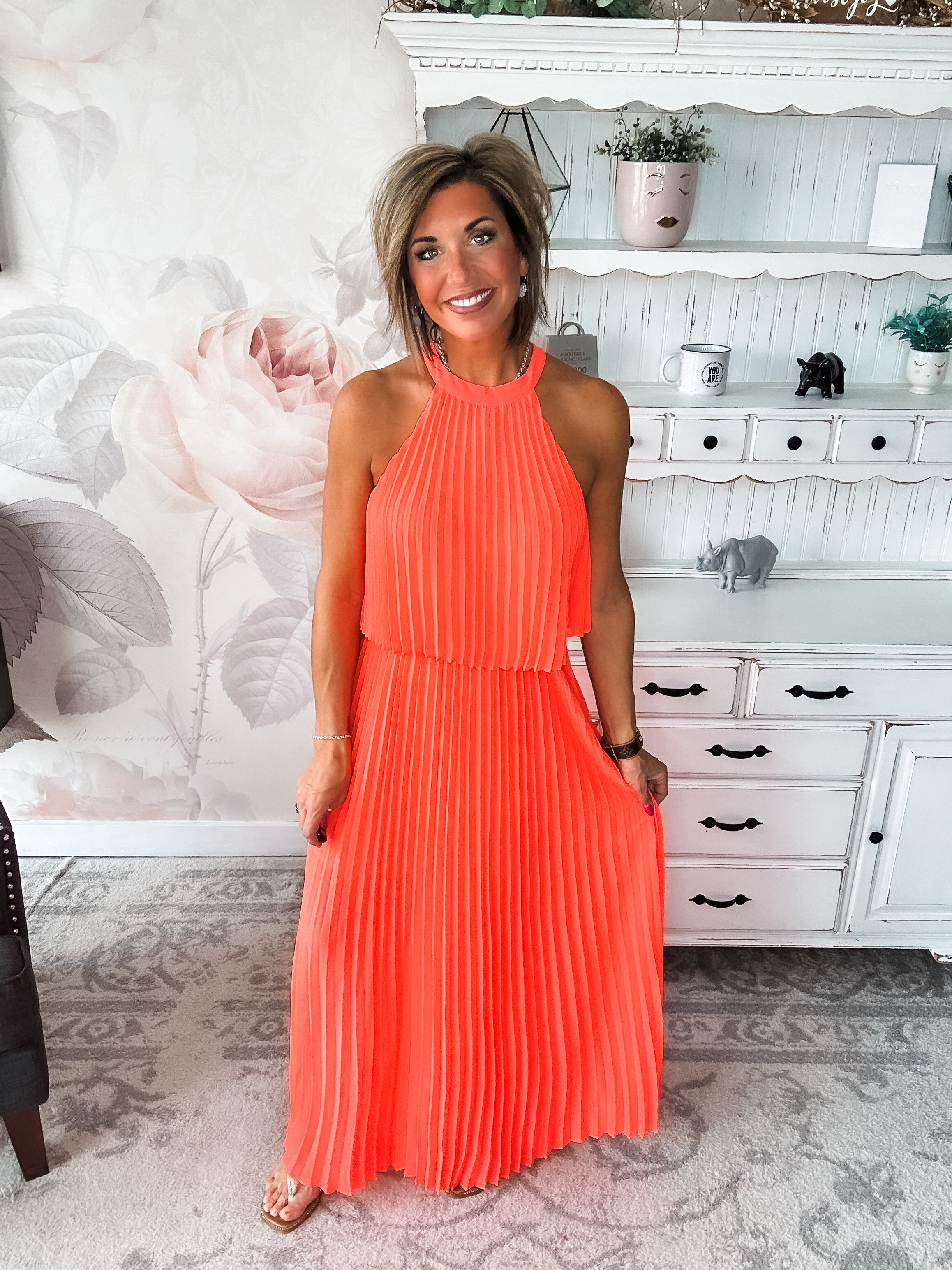 Not Without You Dress - Neon Orange