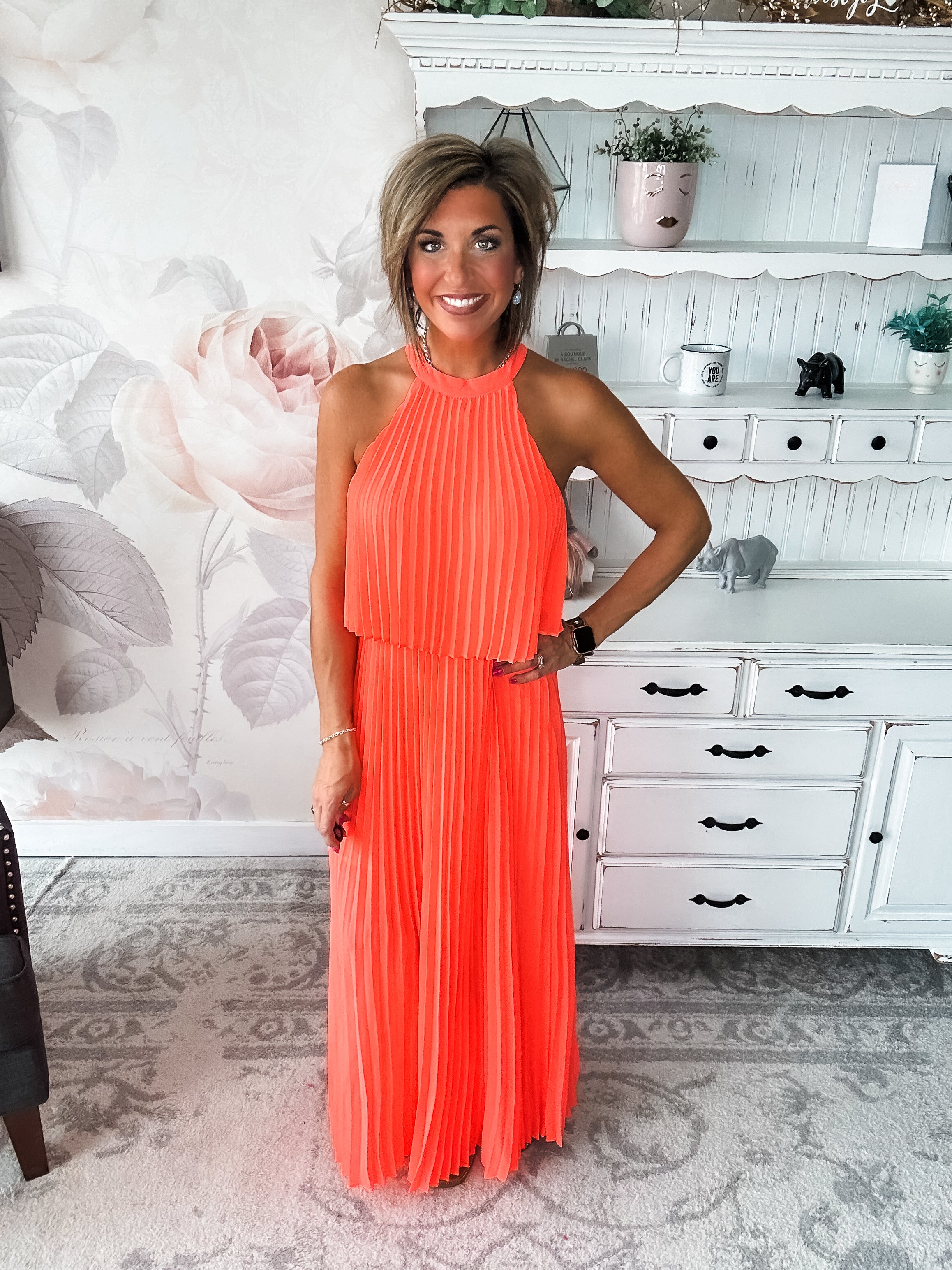 Not Without You Dress - Neon Orange