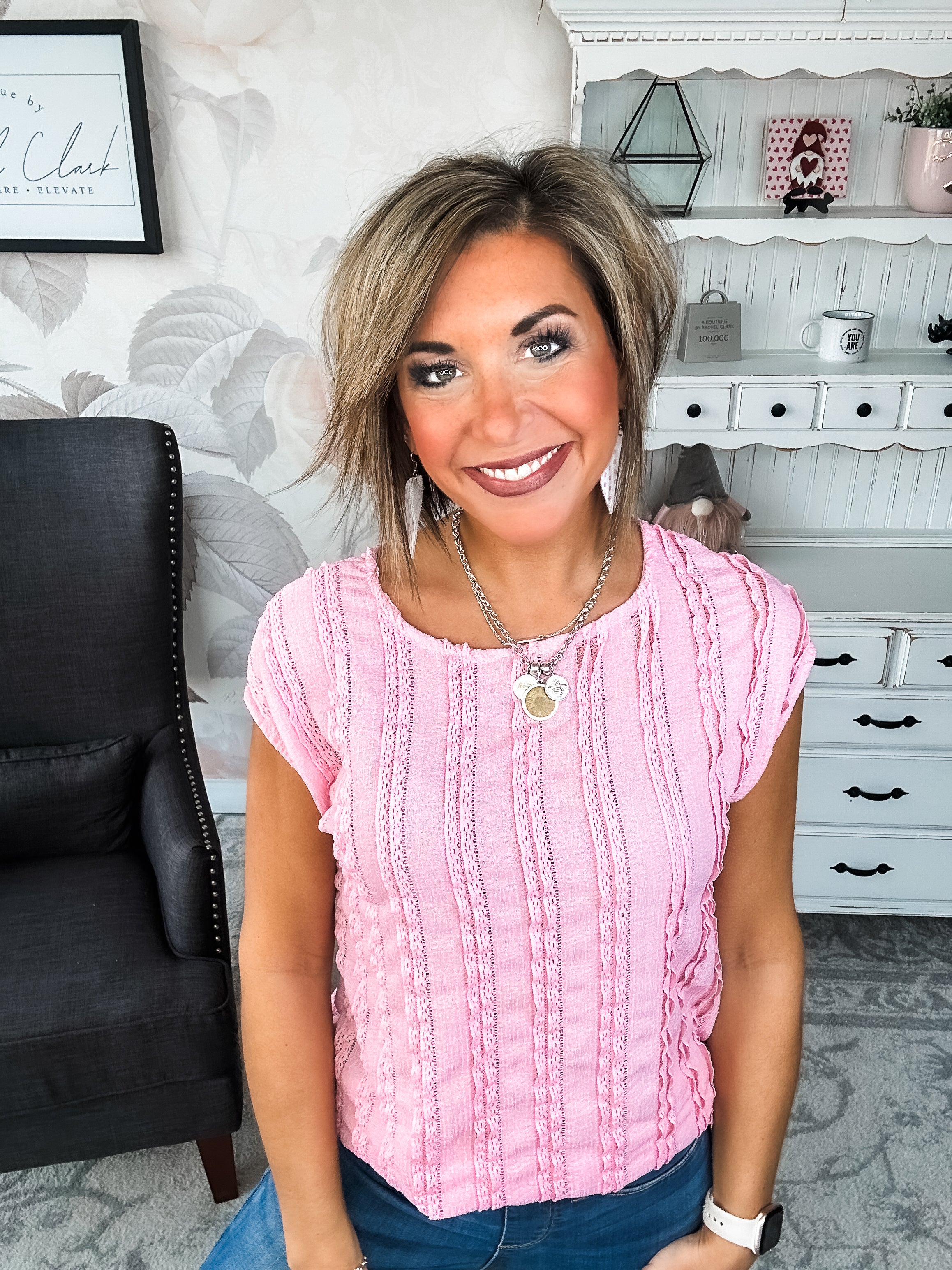 Miss Being Alone Top - Pink