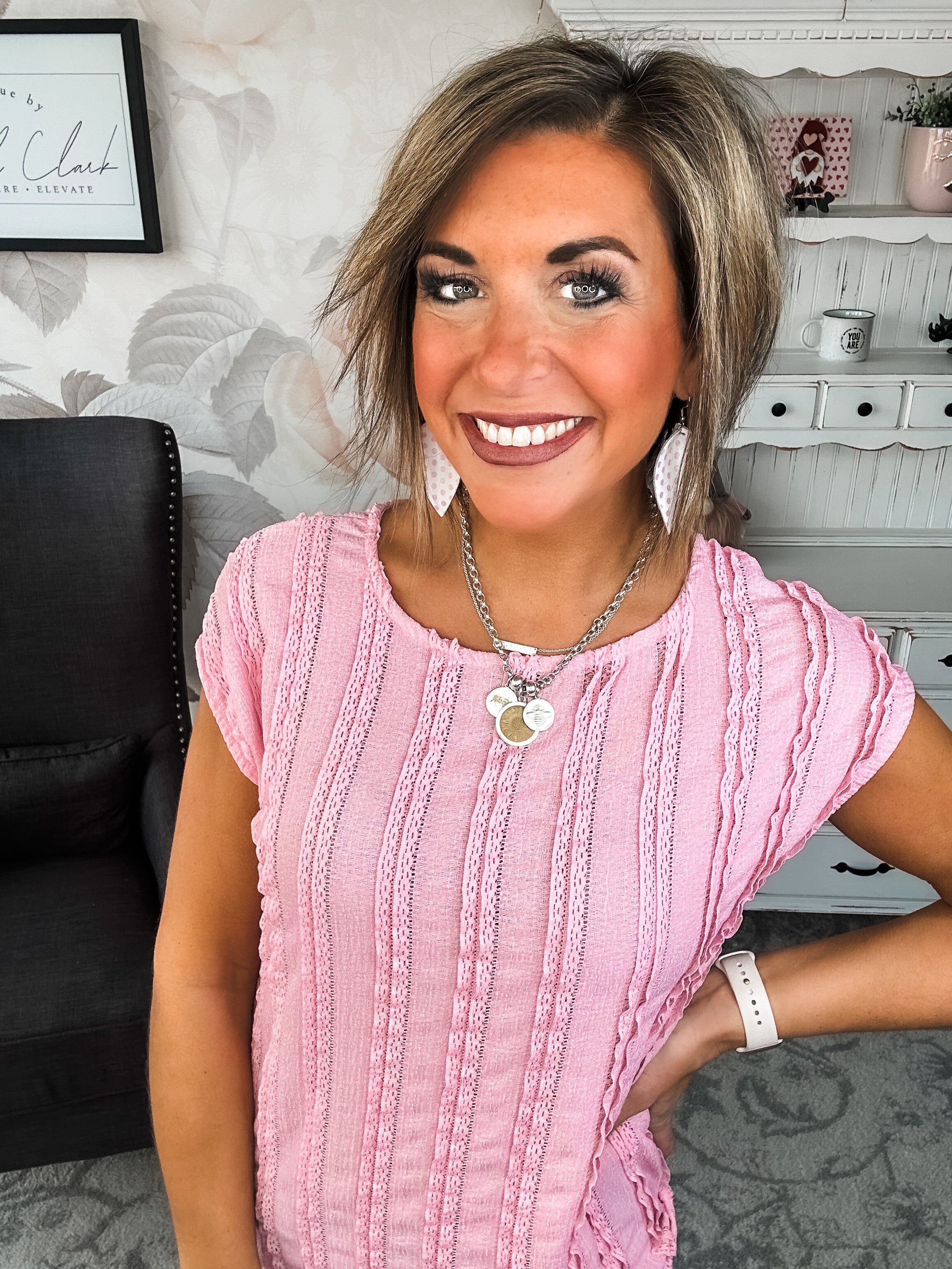 Miss Being Alone Top - Pink