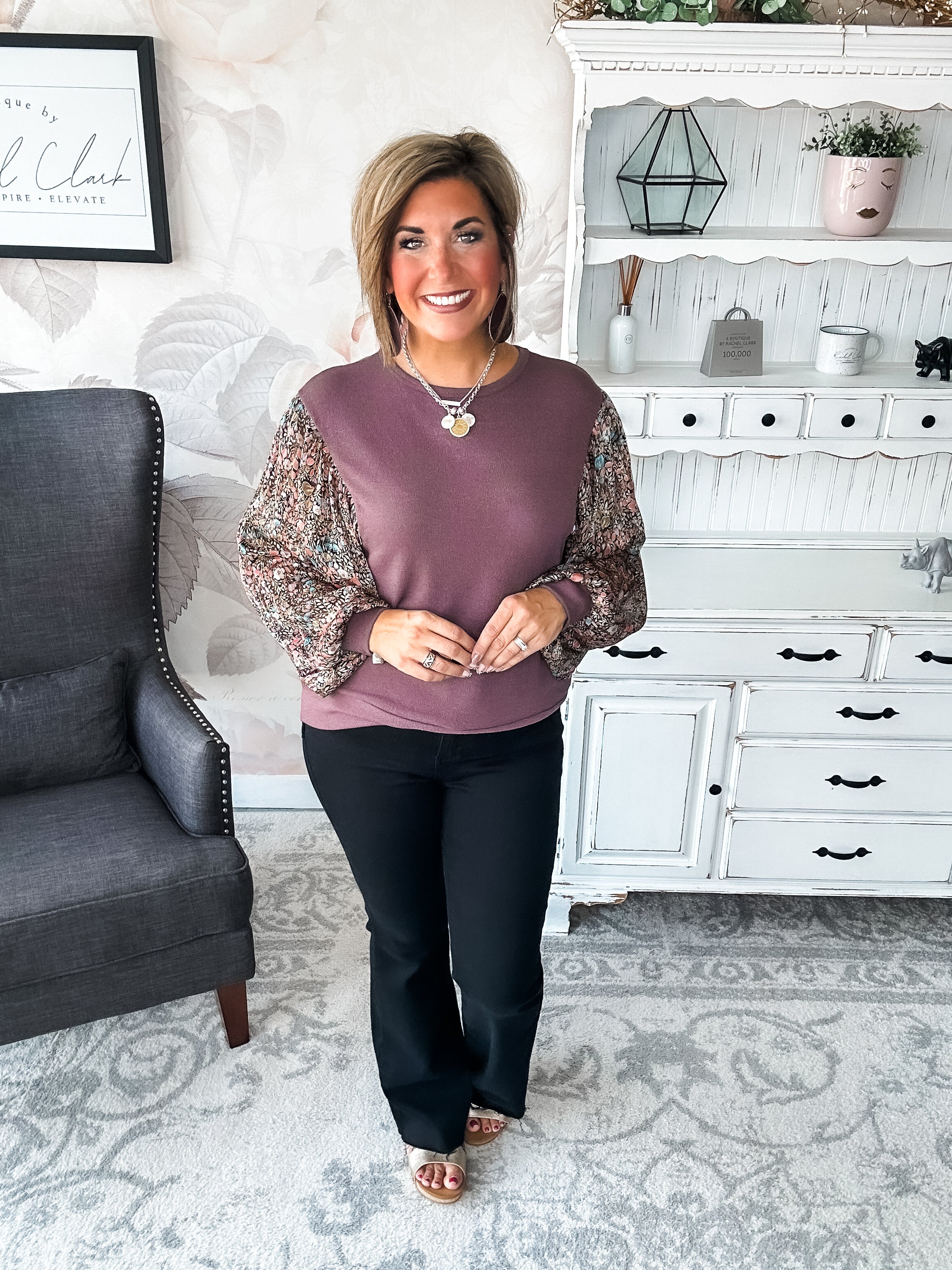 Tell Me You Love Me Blouse - Mocha