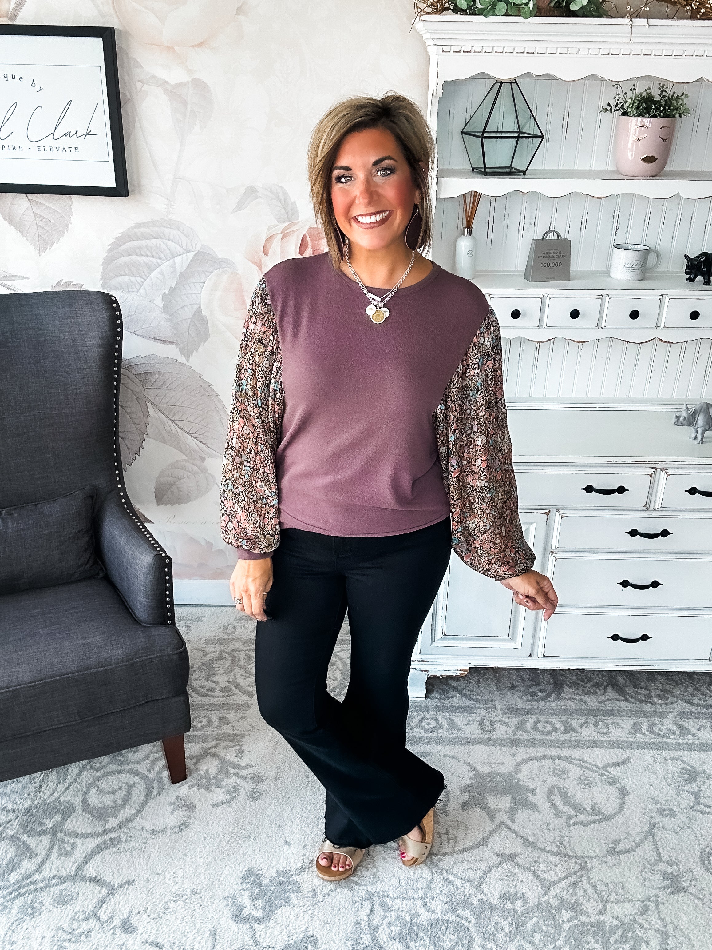 Tell Me You Love Me Blouse - Mocha