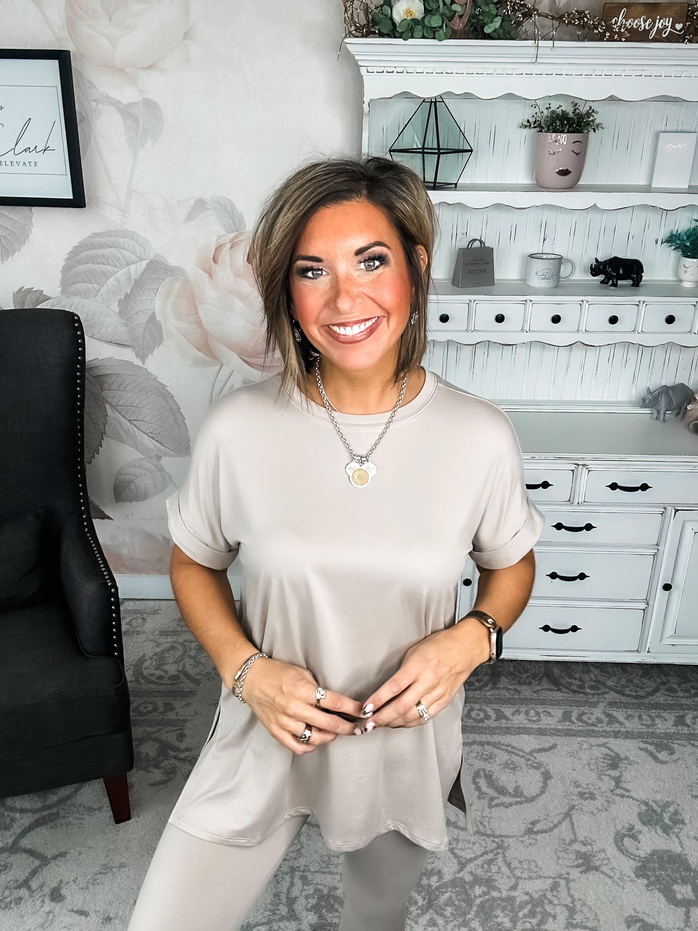 What You've Been Waiting For Lounge Set - Ash Mocha