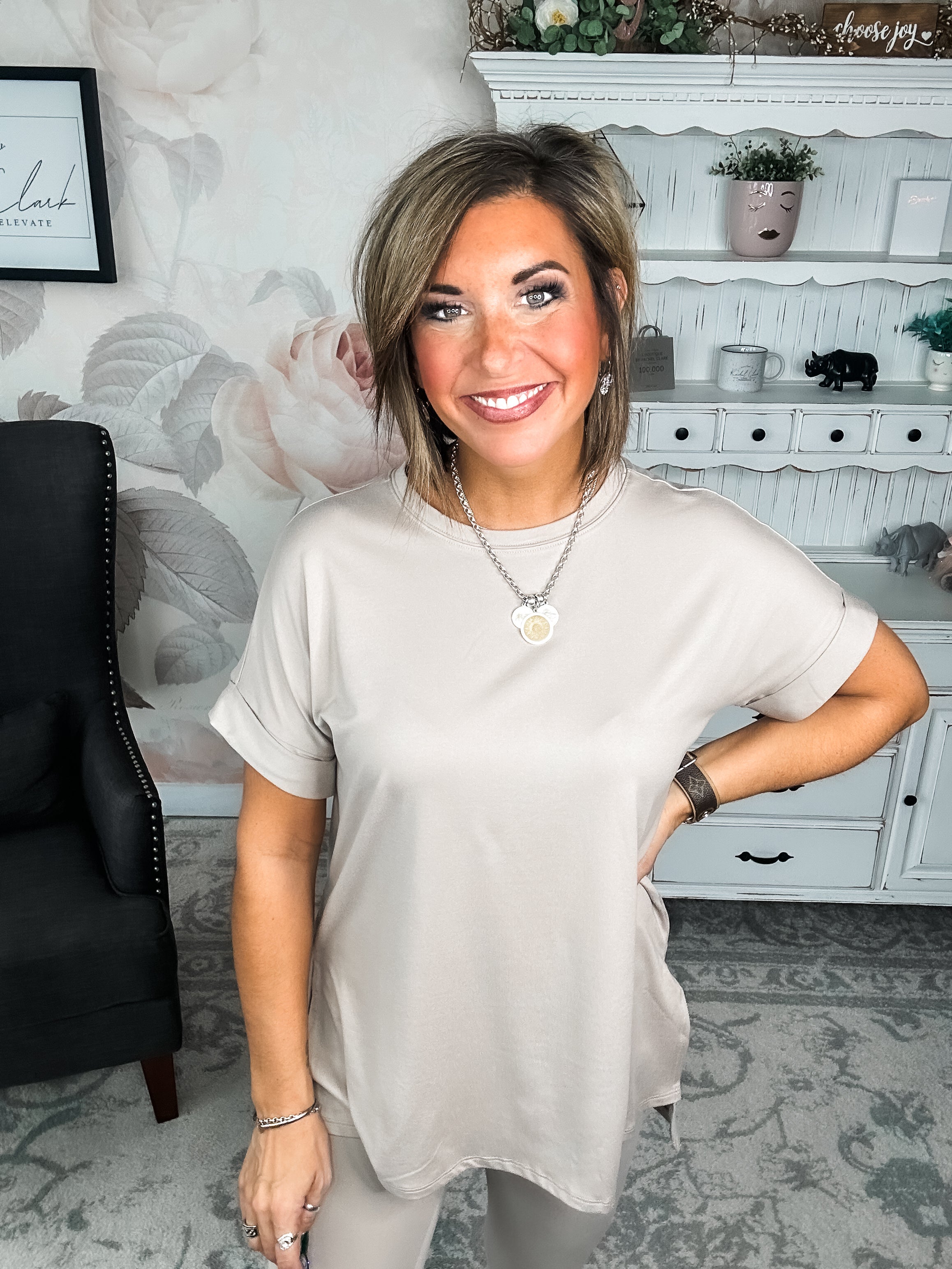 What You've Been Waiting For Lounge Set - Ash Mocha