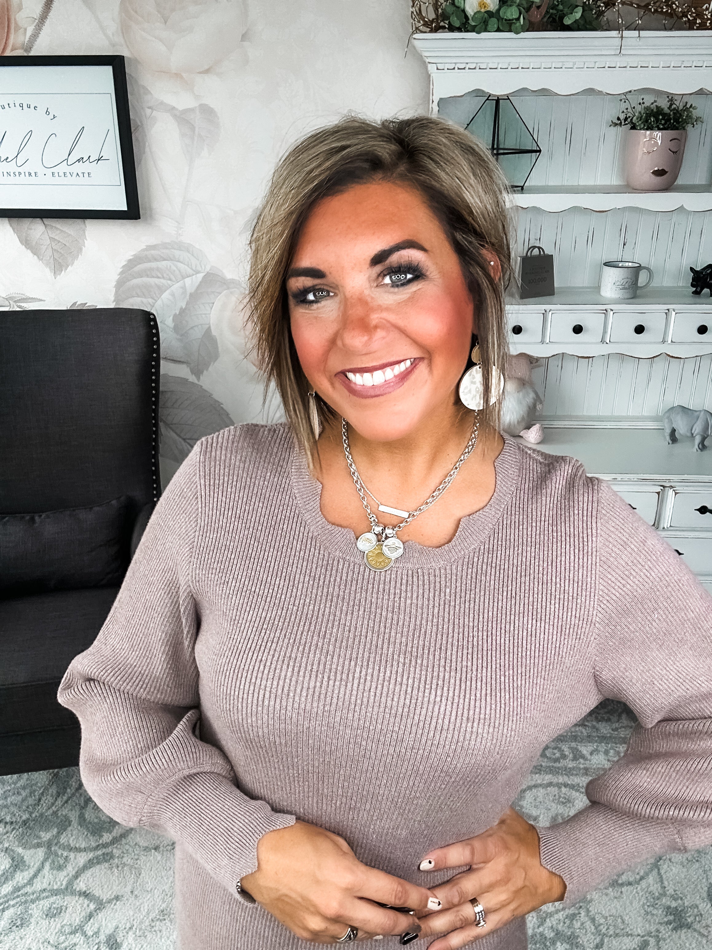 Positive Vibes Sweater Dress