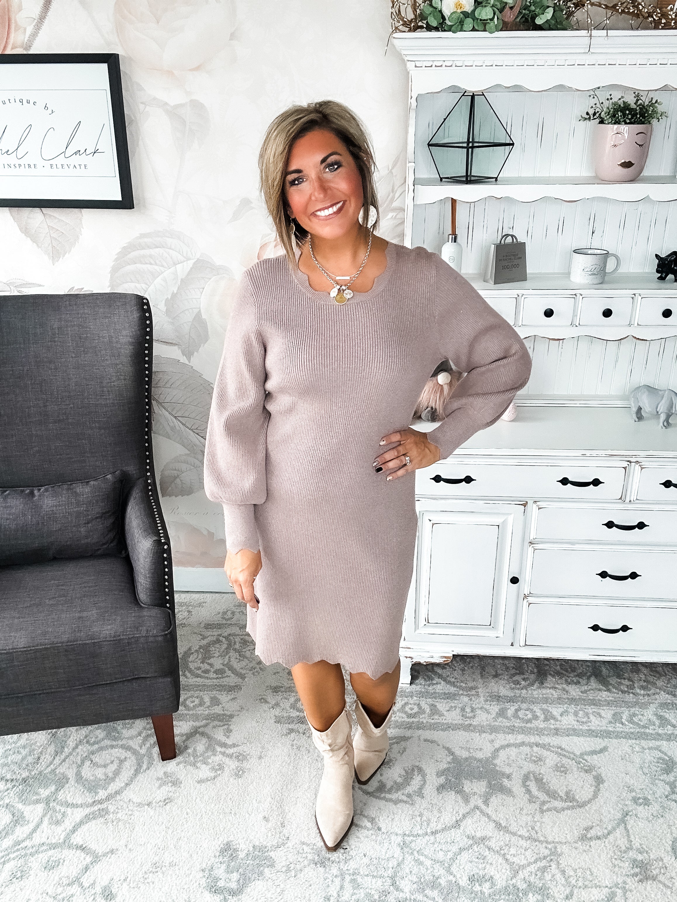 Positive Vibes Sweater Dress