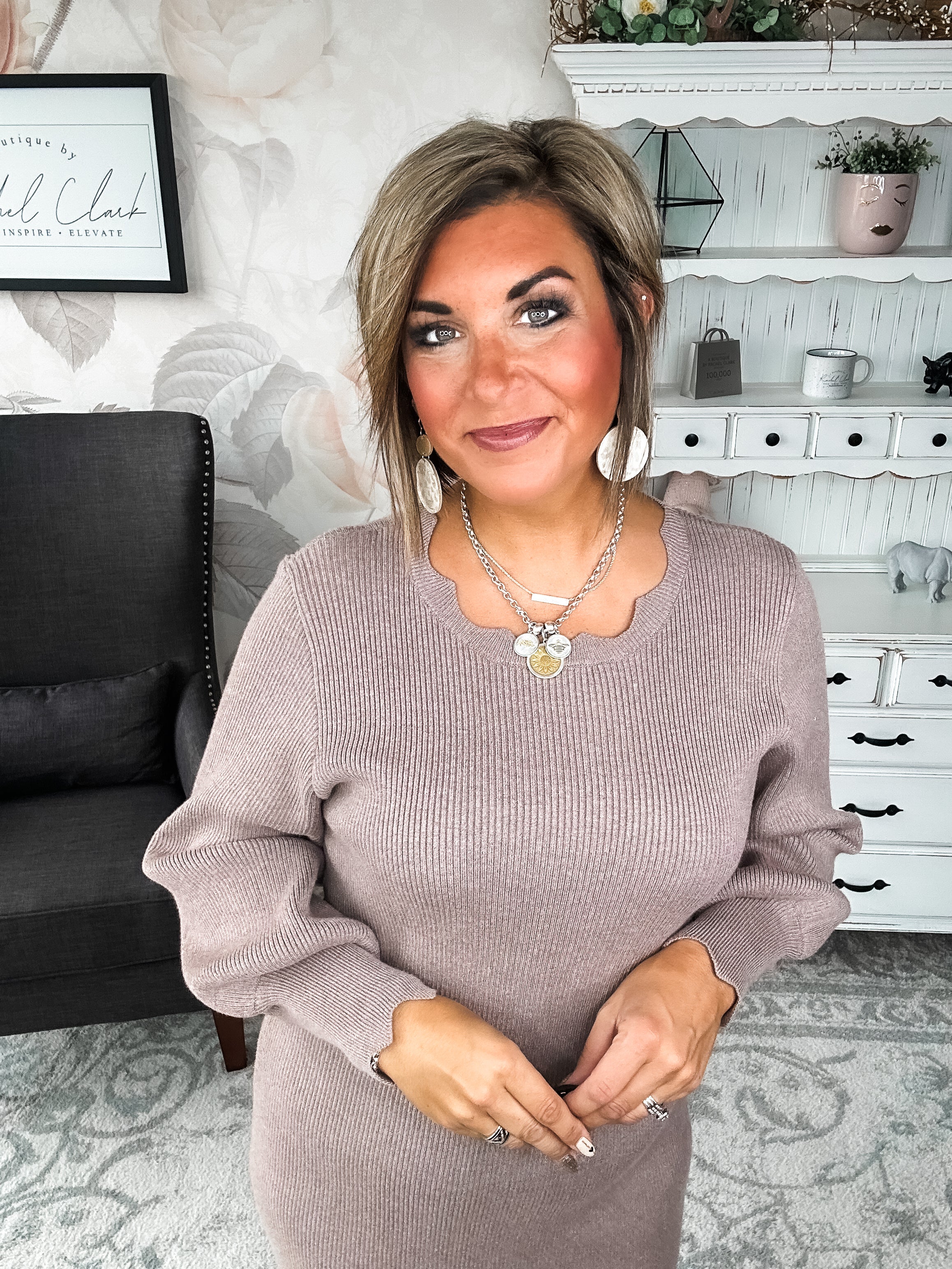 Positive Vibes Sweater Dress