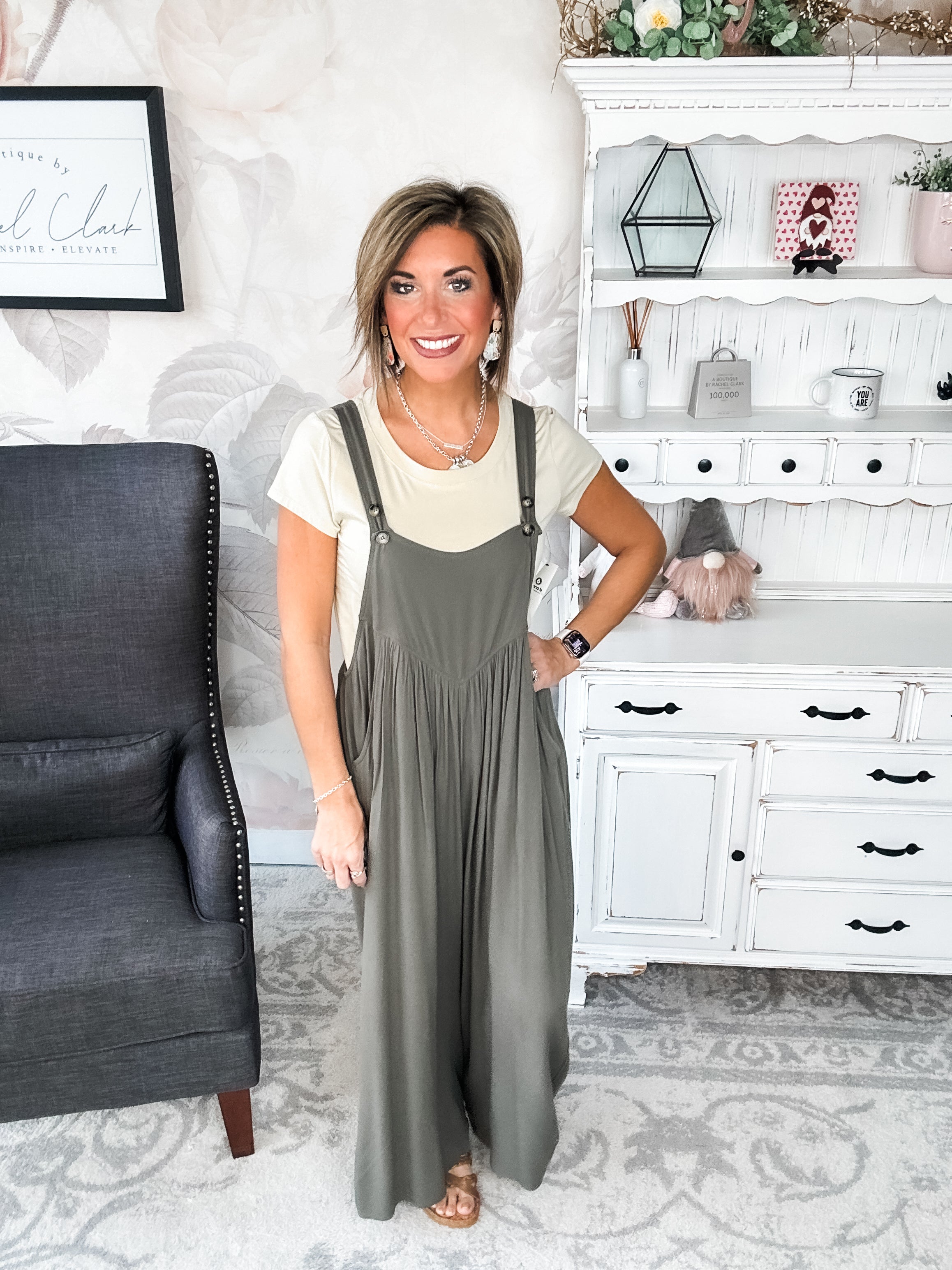 Now or Never Jumpsuit - Olive