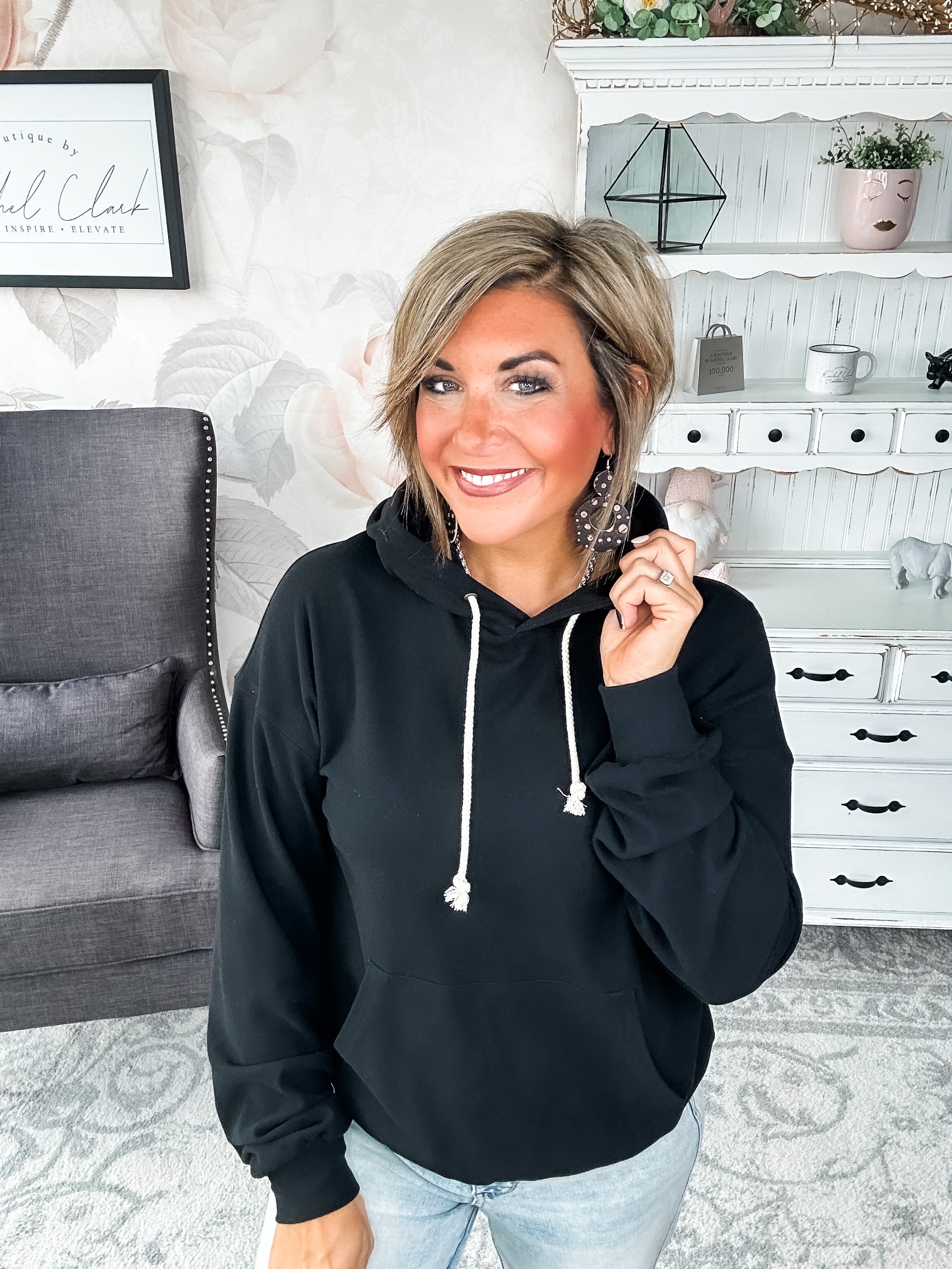 Ampersand Avenue Performance Fleece University Hoodie - Poppy Seed