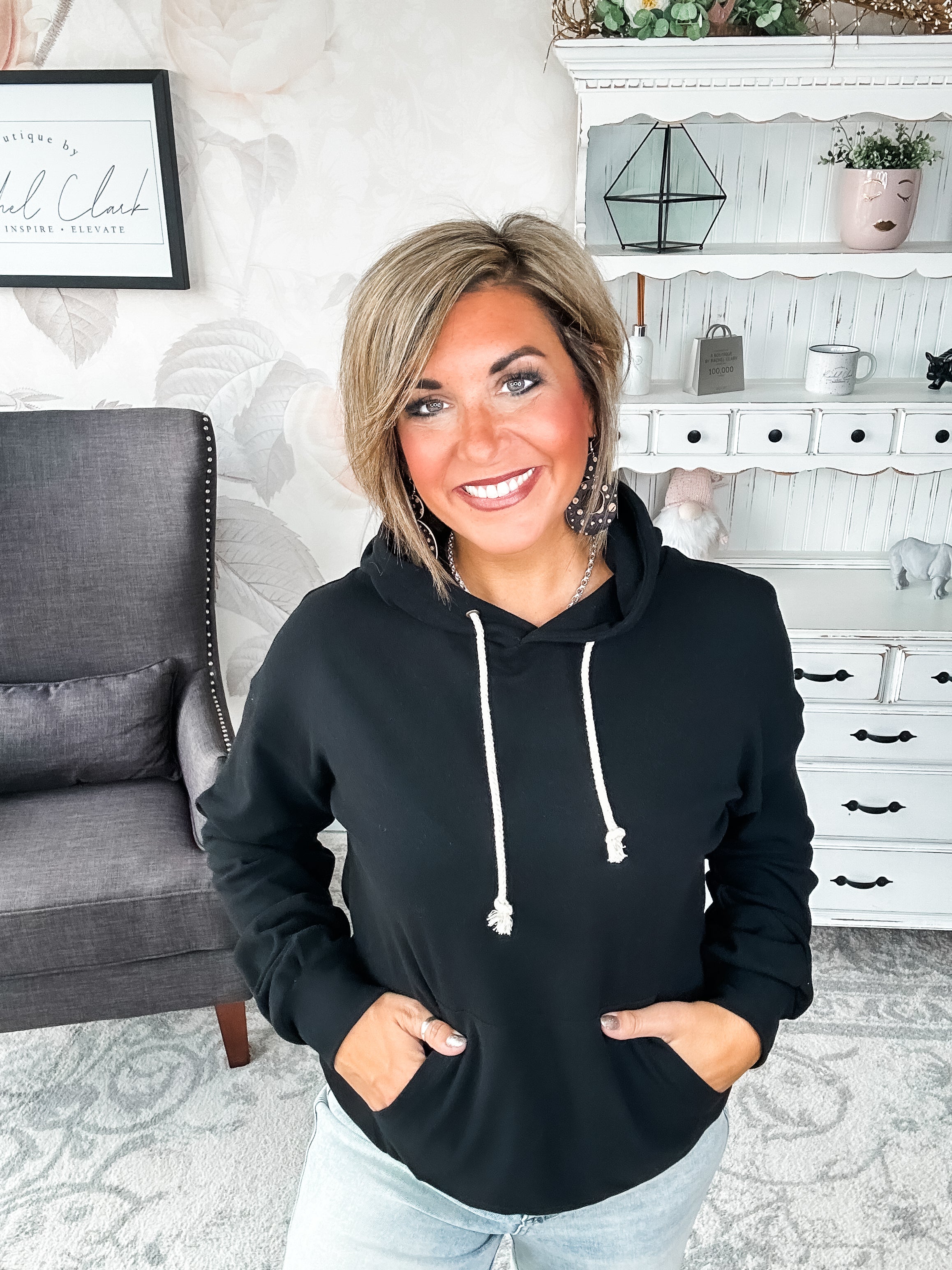 Ampersand Avenue Performance Fleece University Hoodie - Poppy Seed