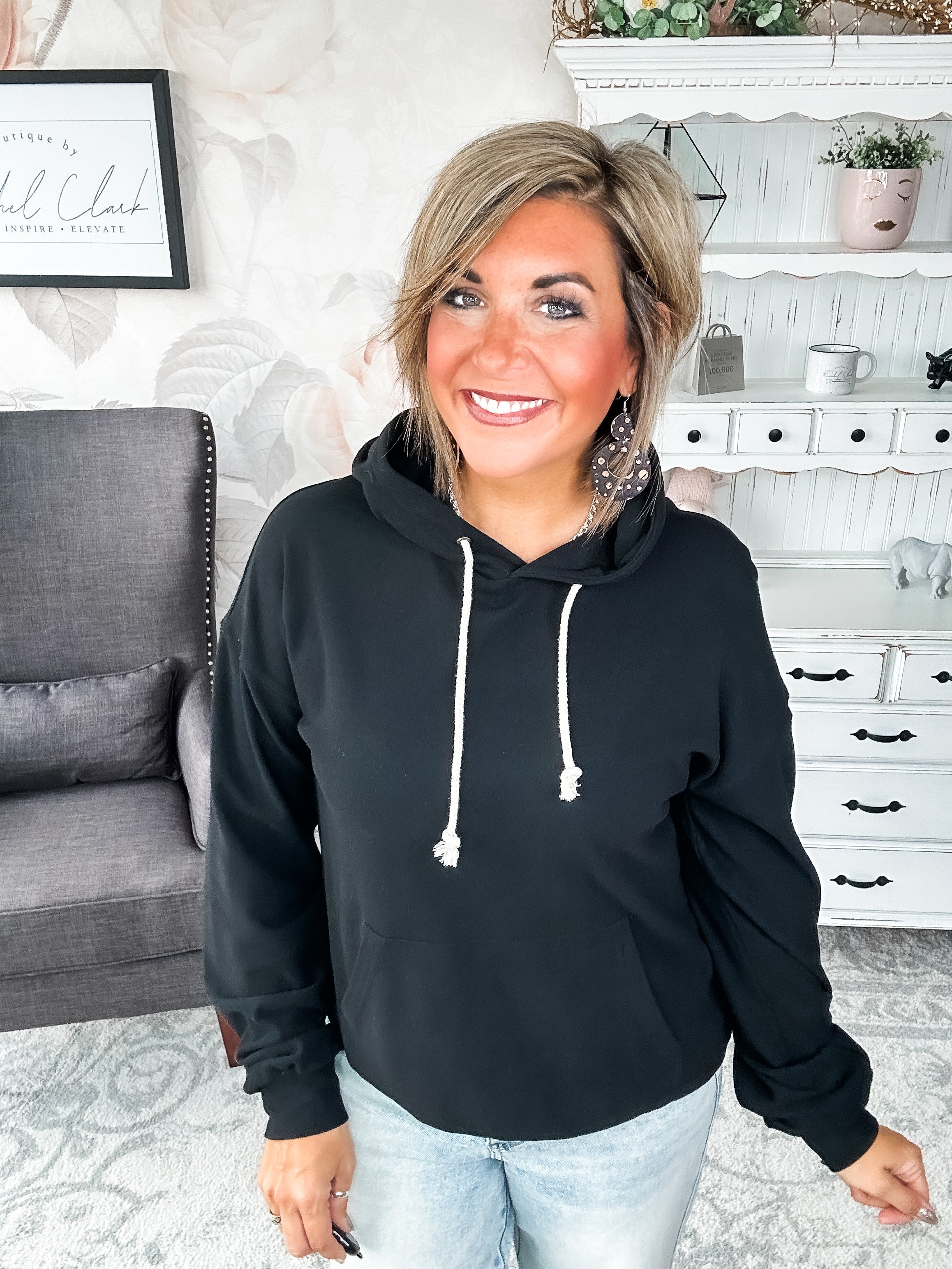 Ampersand Avenue Performance Fleece University Hoodie - Poppy Seed