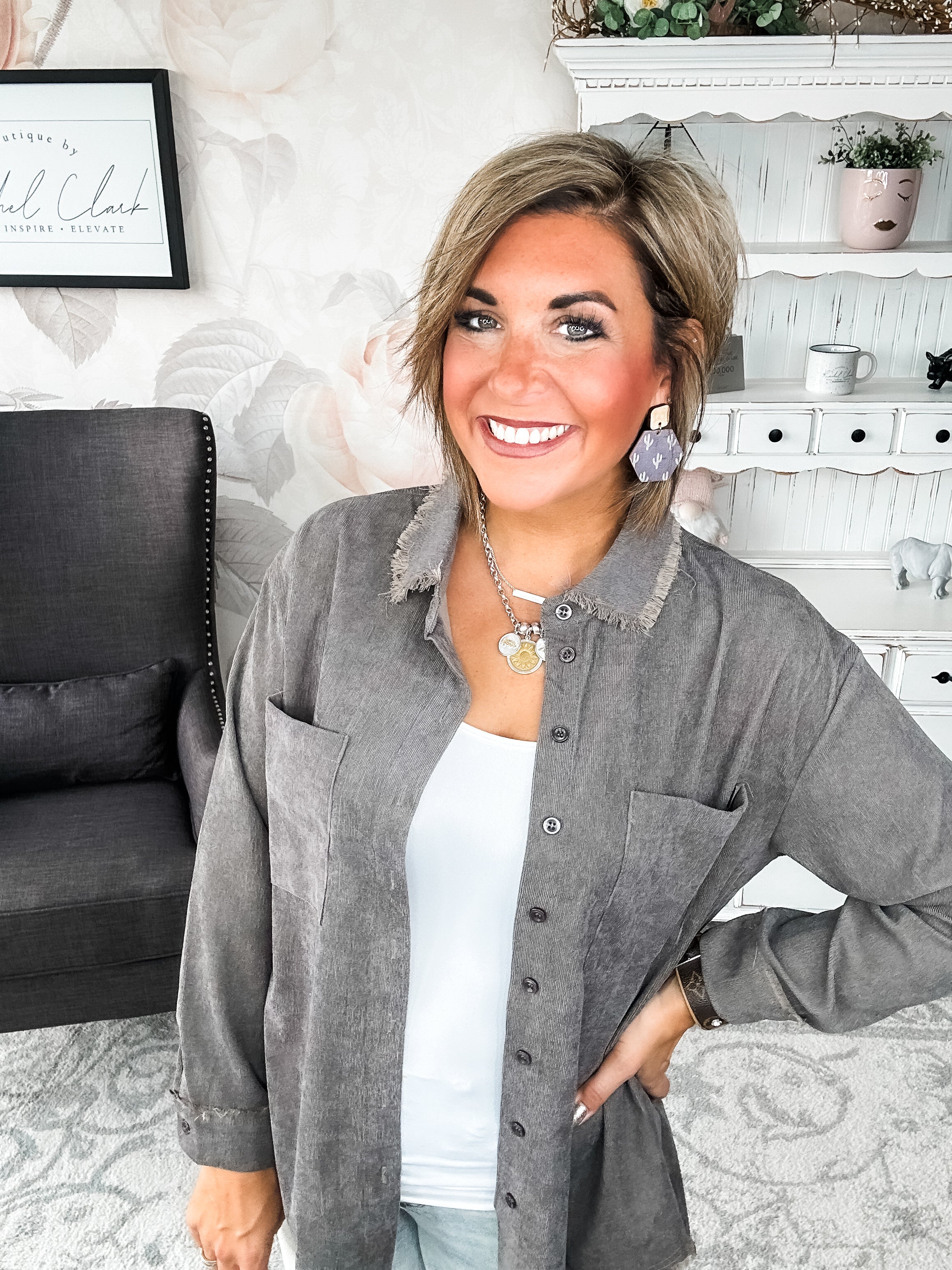 Get A Grip Button Down