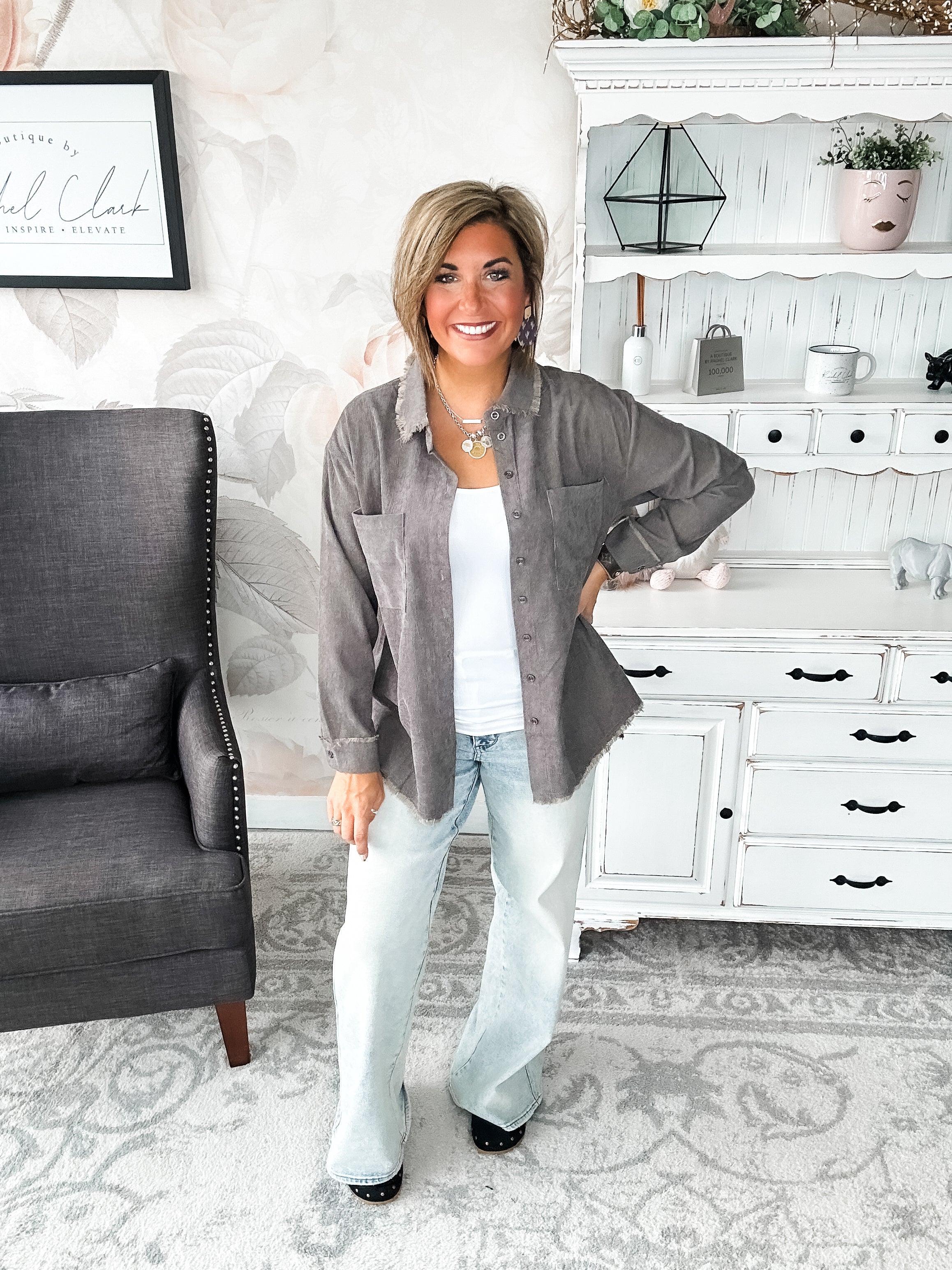 Get A Grip Button Down