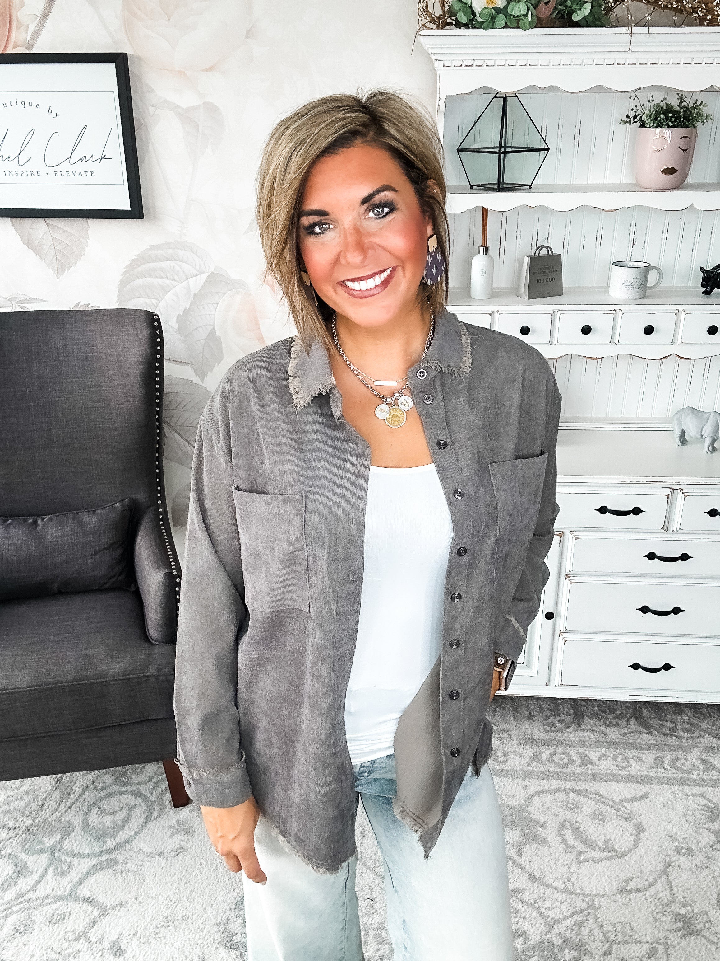 Get A Grip Button Down