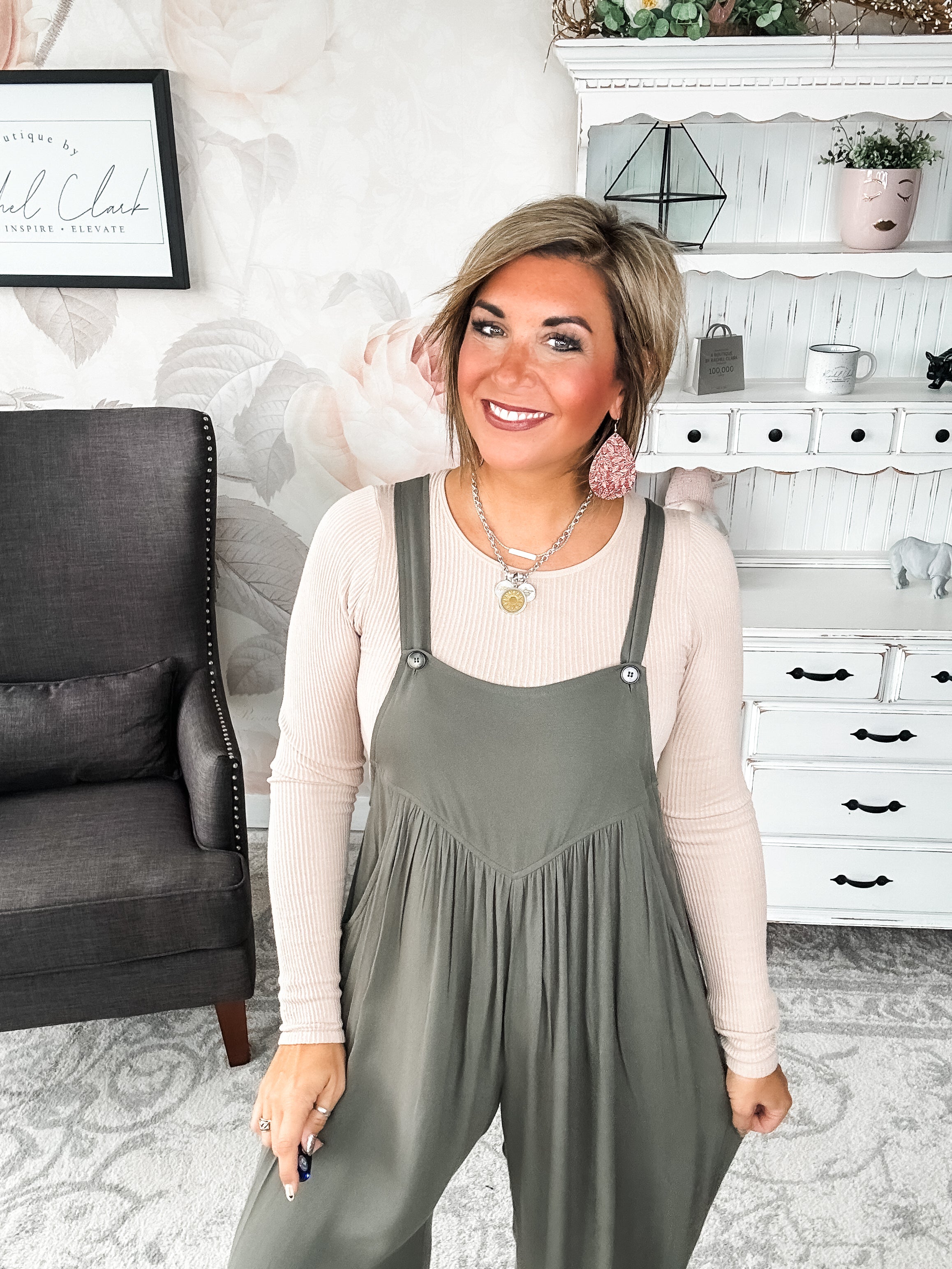 Now or Never Jumpsuit - Olive